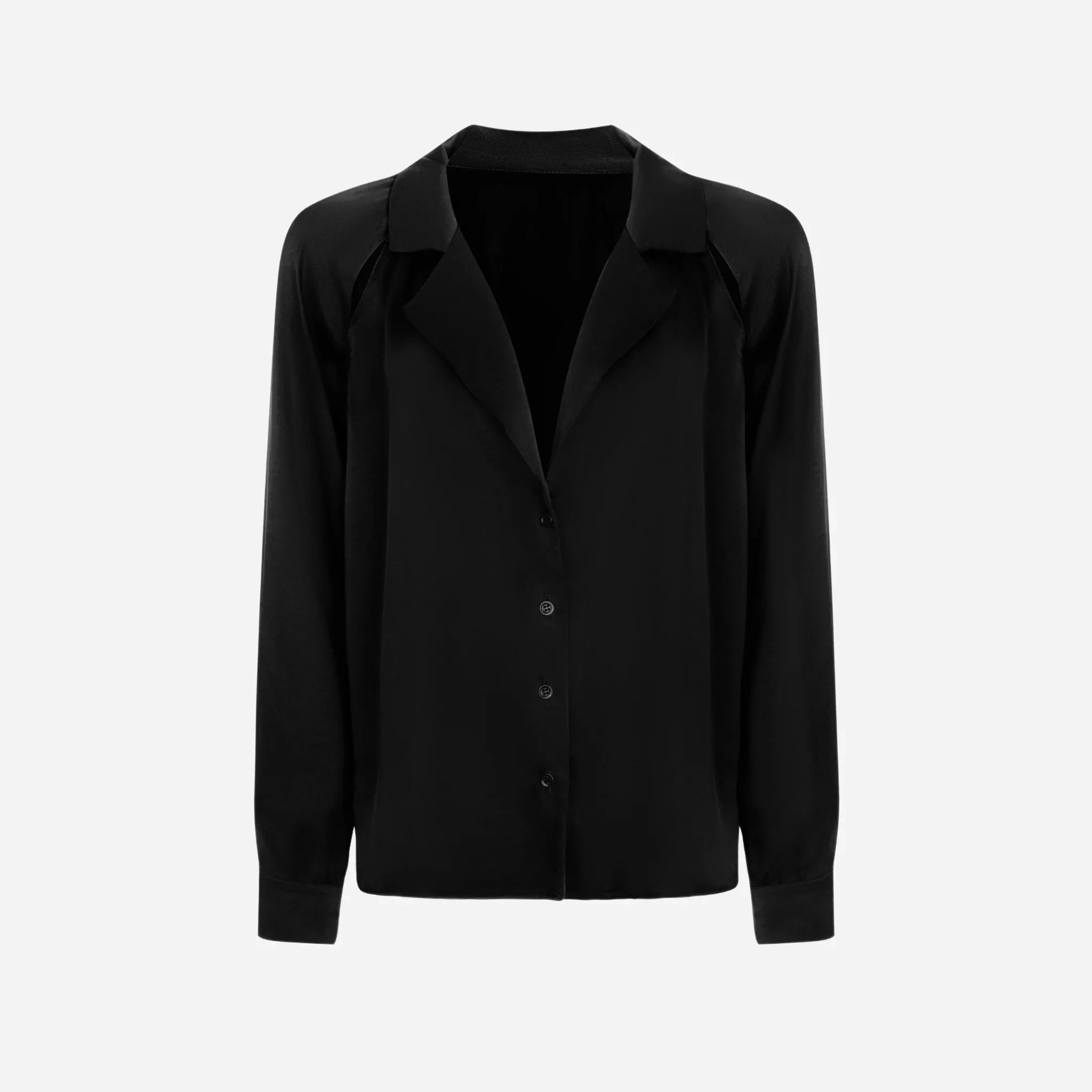 Shirt with cut-out details BASE 1.0 - Black