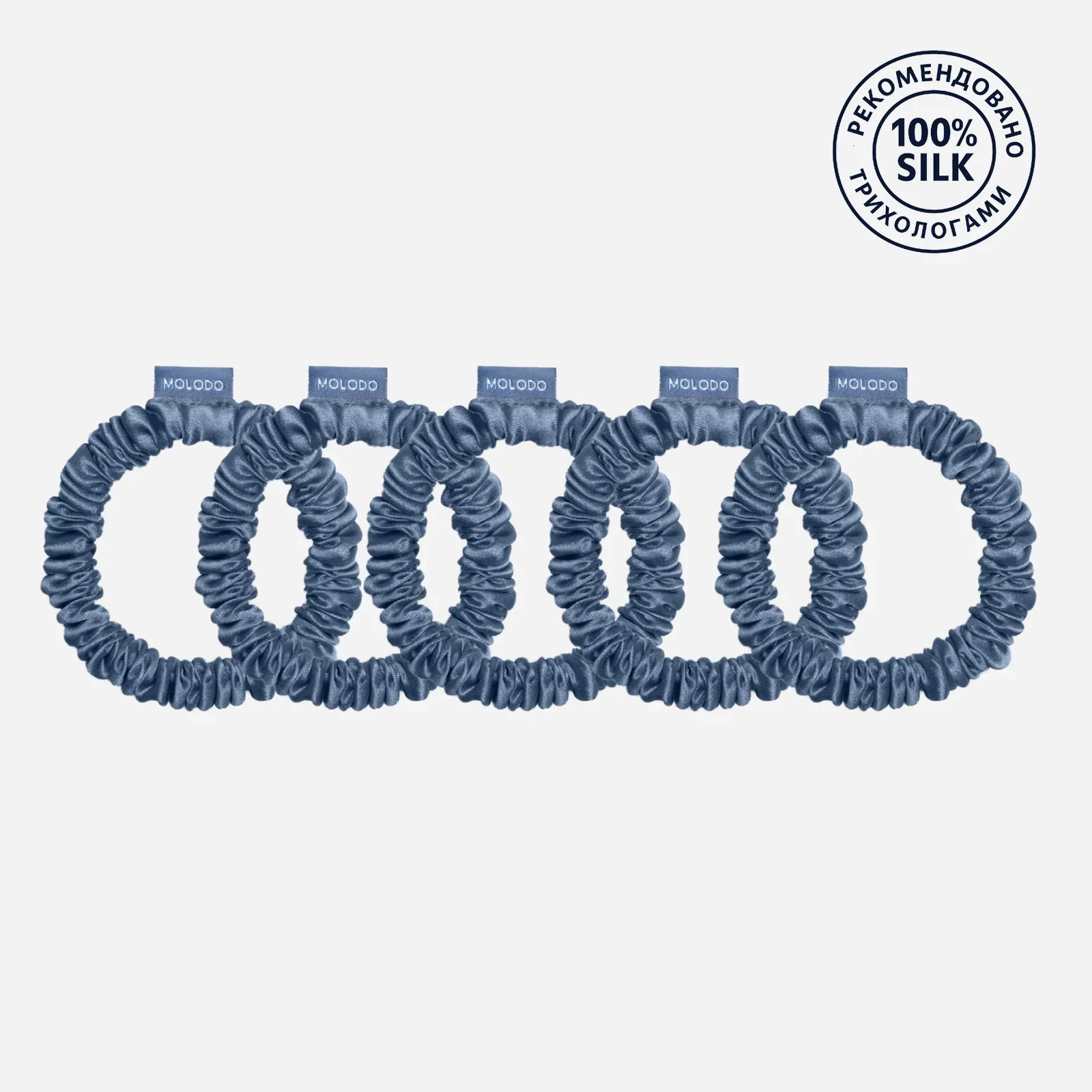 Scrunchies S Set - MOLODO Blue