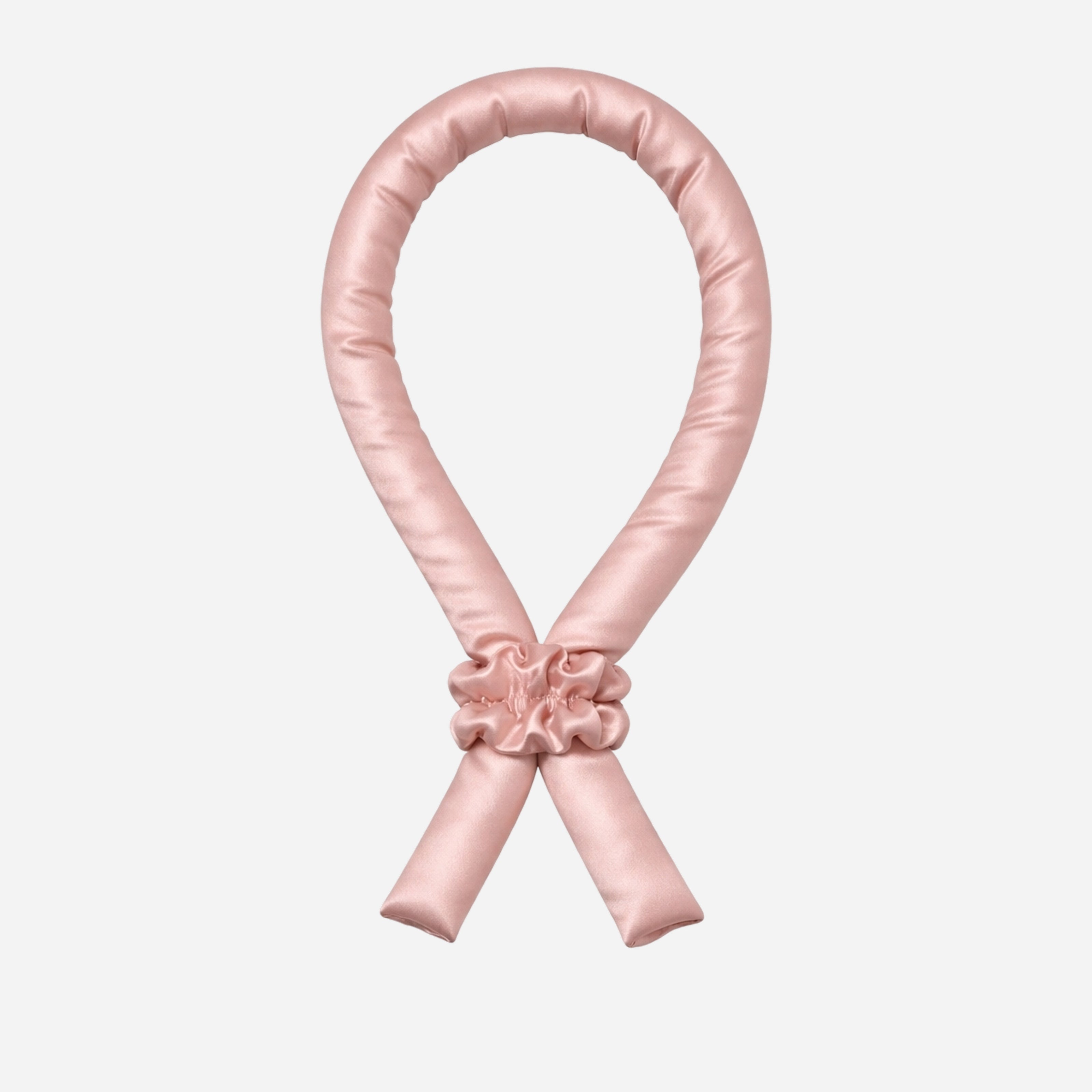 100% Silk Soft Heatless Hair Curlers - Powder Pink