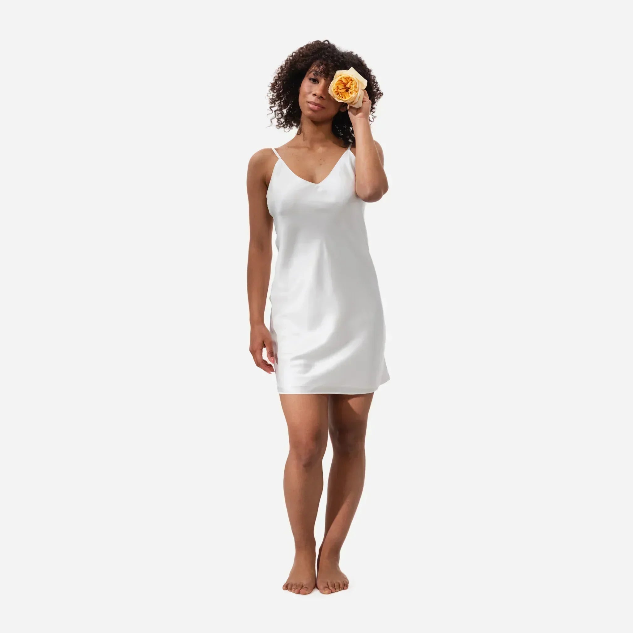 Slip Dress Samantha MINI - Forest Moss