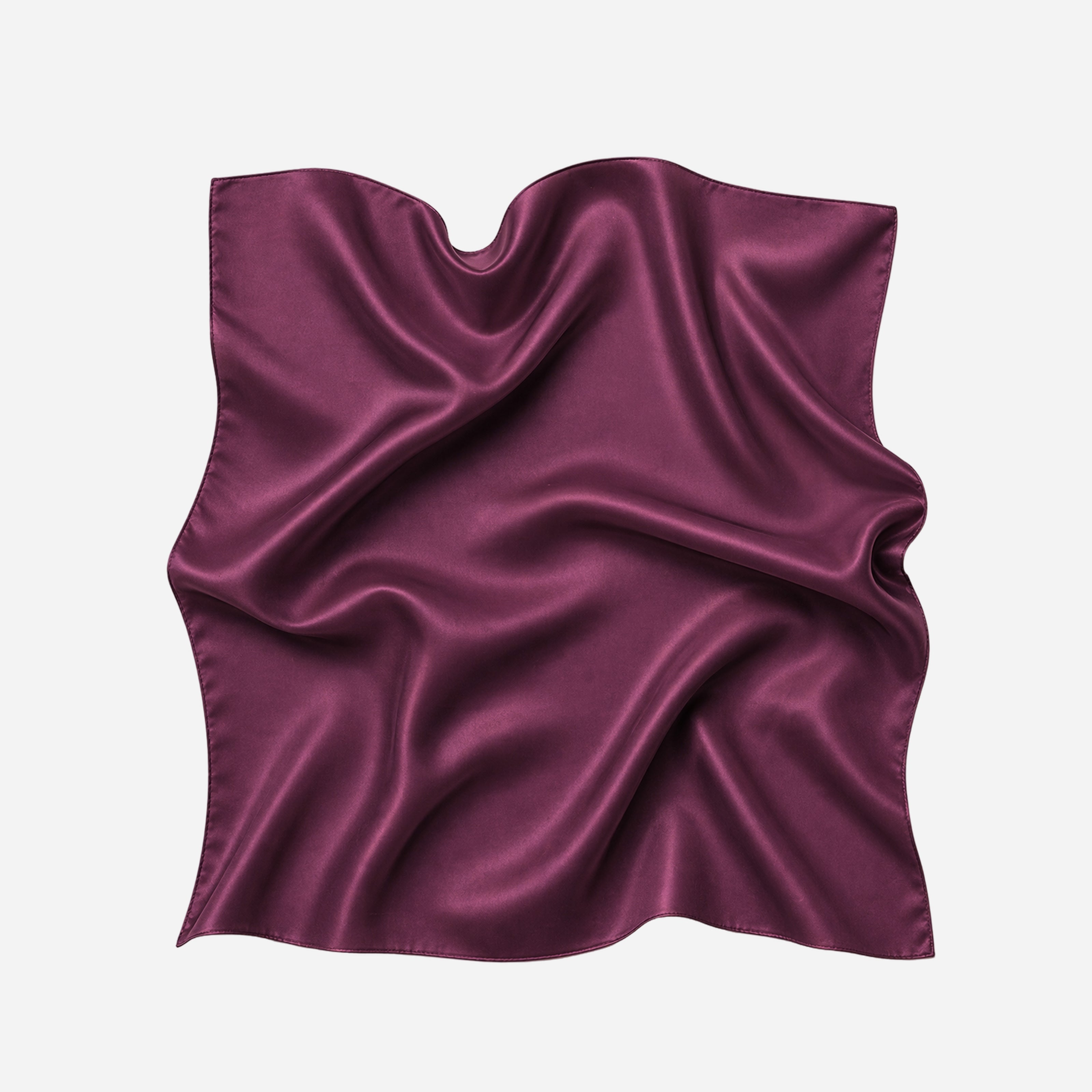 Pure Silk Scarf - Plum