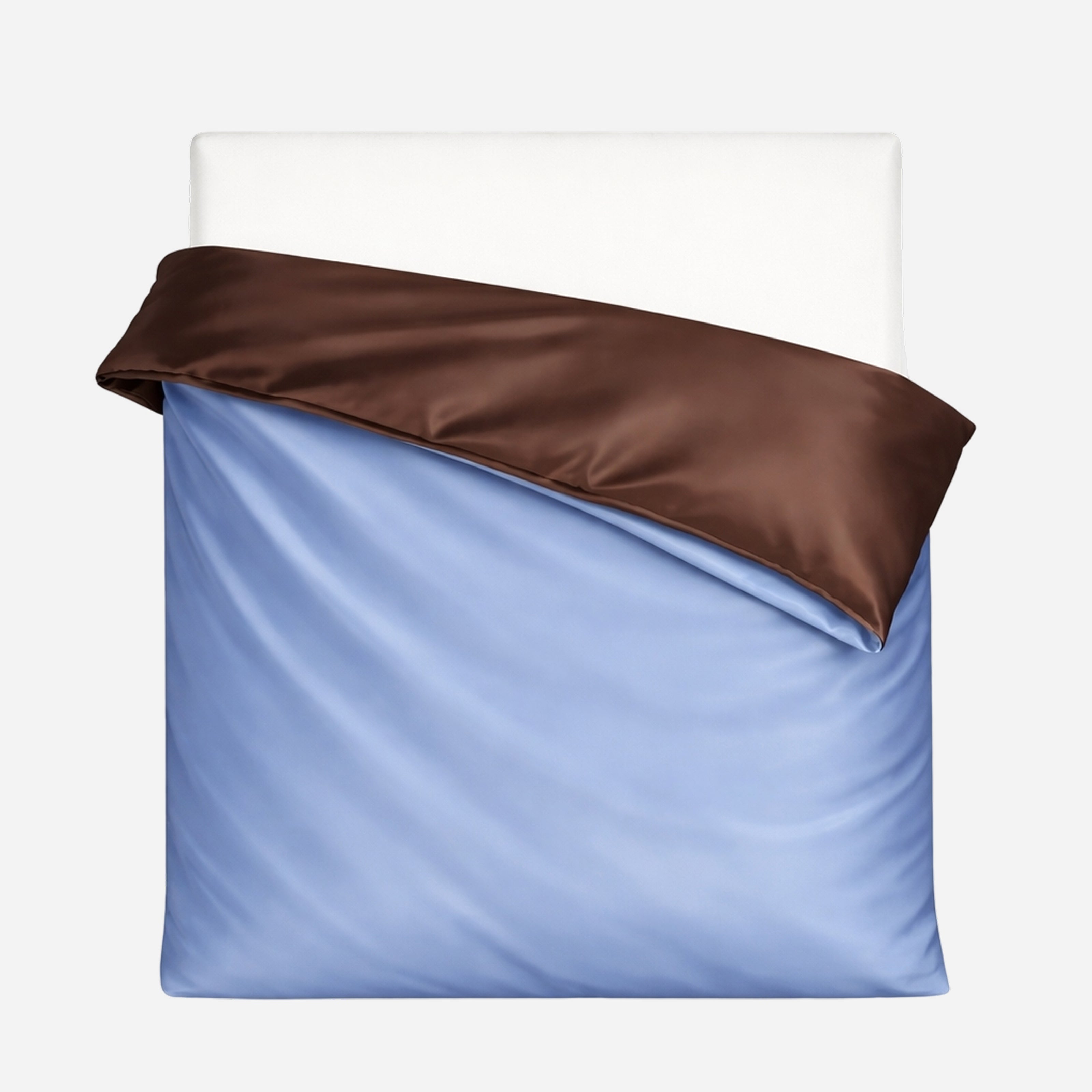 Комплект постільної білизни Шовк-Сатин - Коричневий