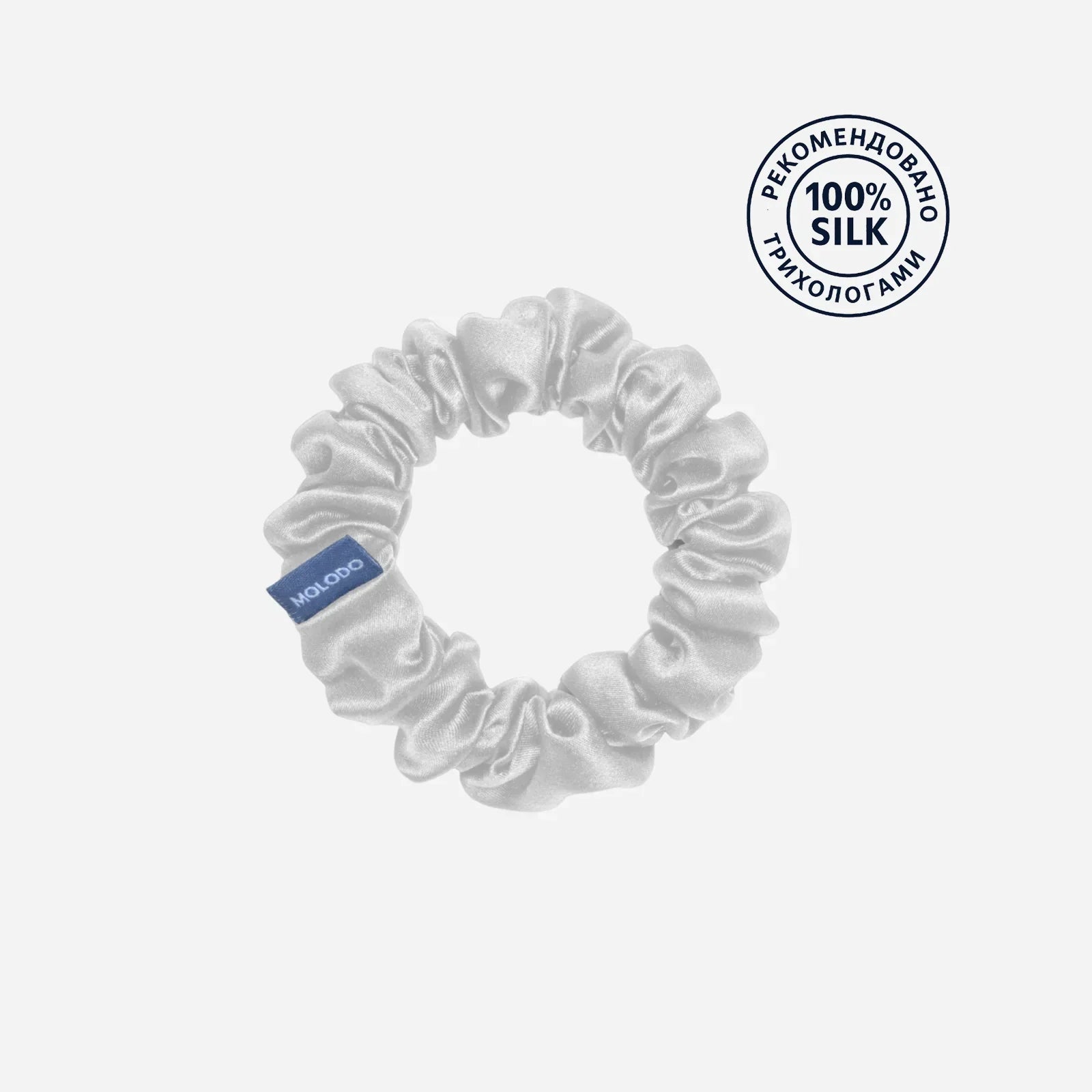 Silk Scrunchie M - Off White