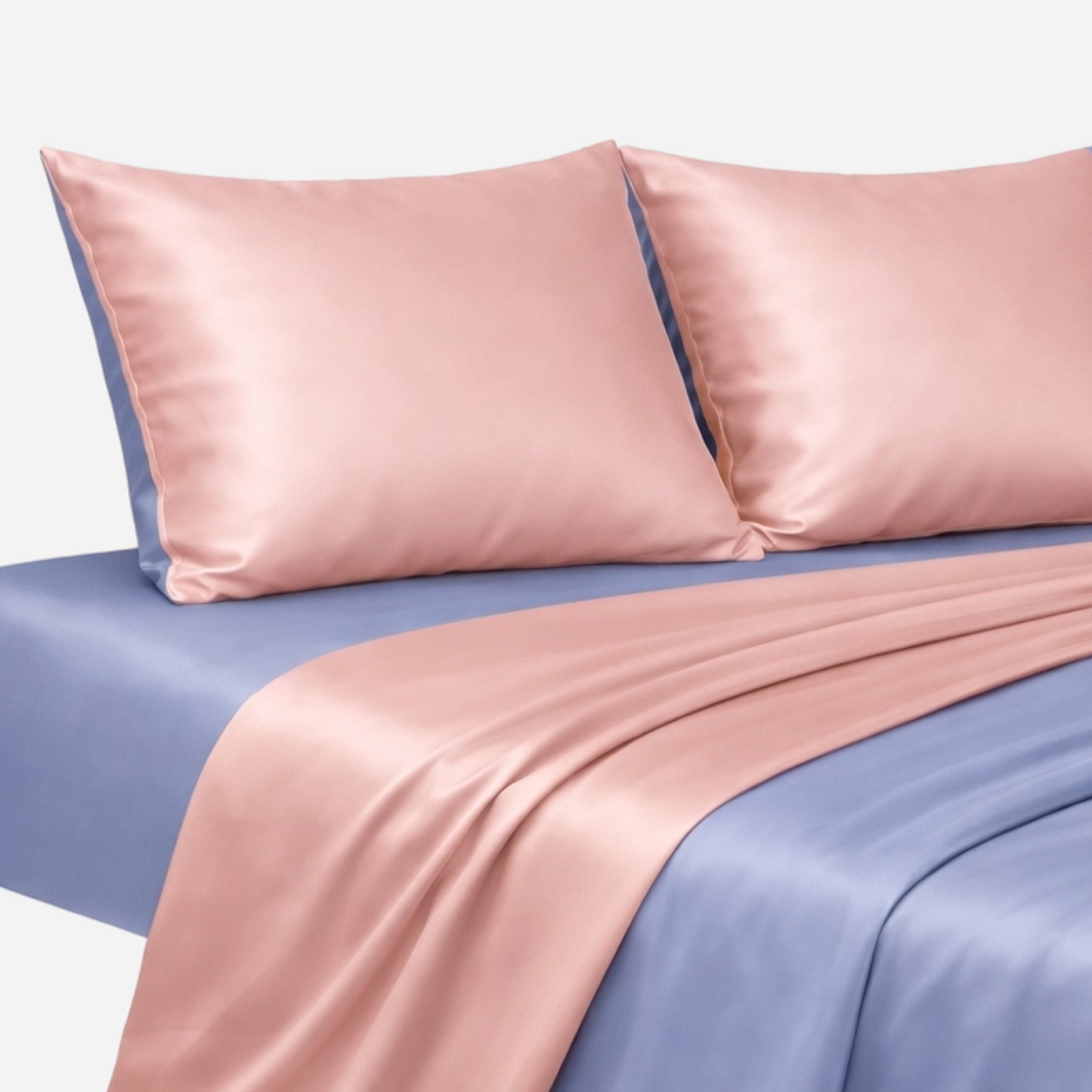 Комплект постільної білизни Шовк-Сатин - Пудровий