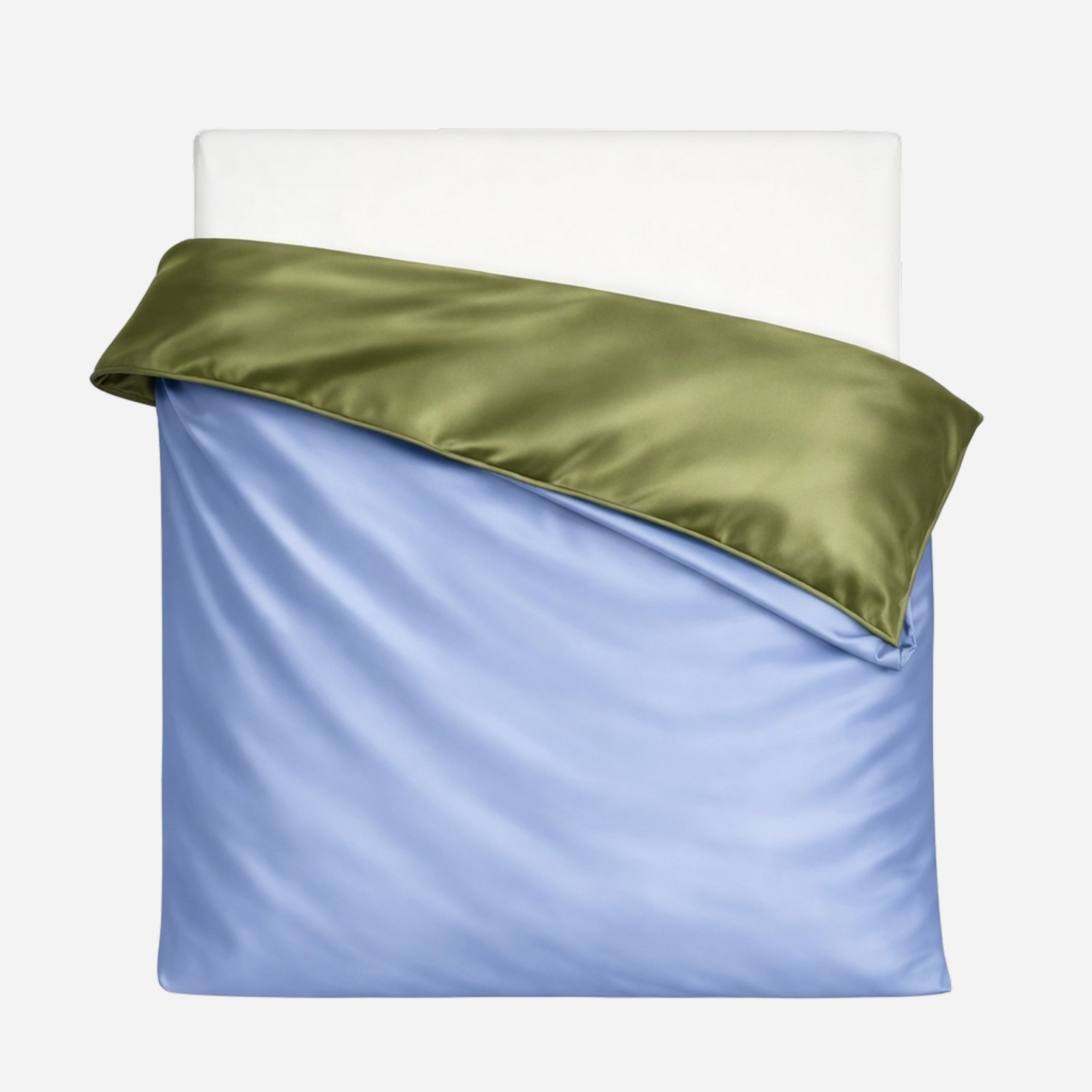 Комплект постільної білизни Шовк-Сатин - Оливковий