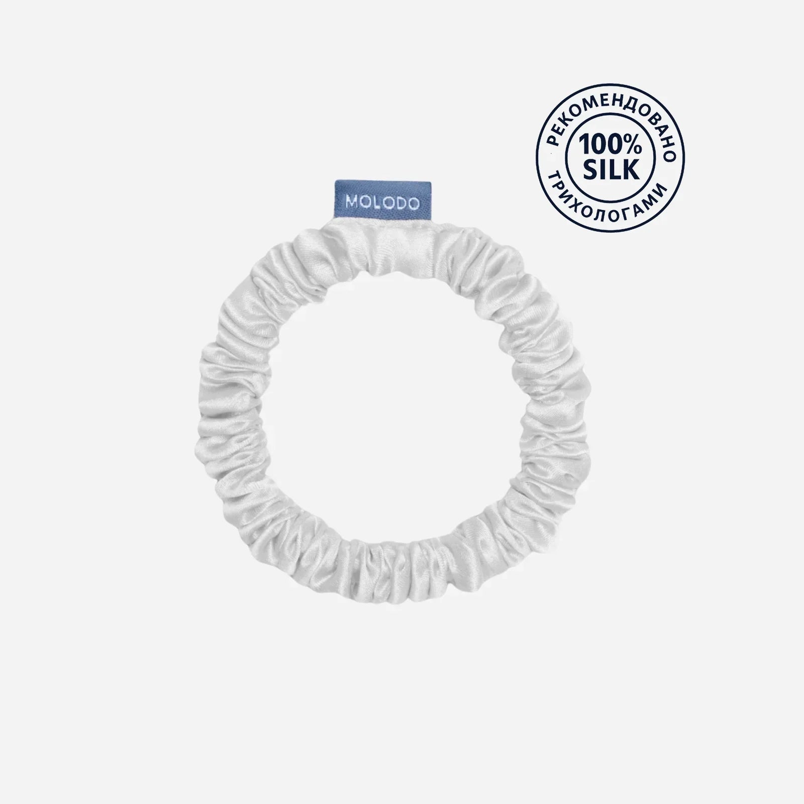 Silk Scrunchie S - Off White