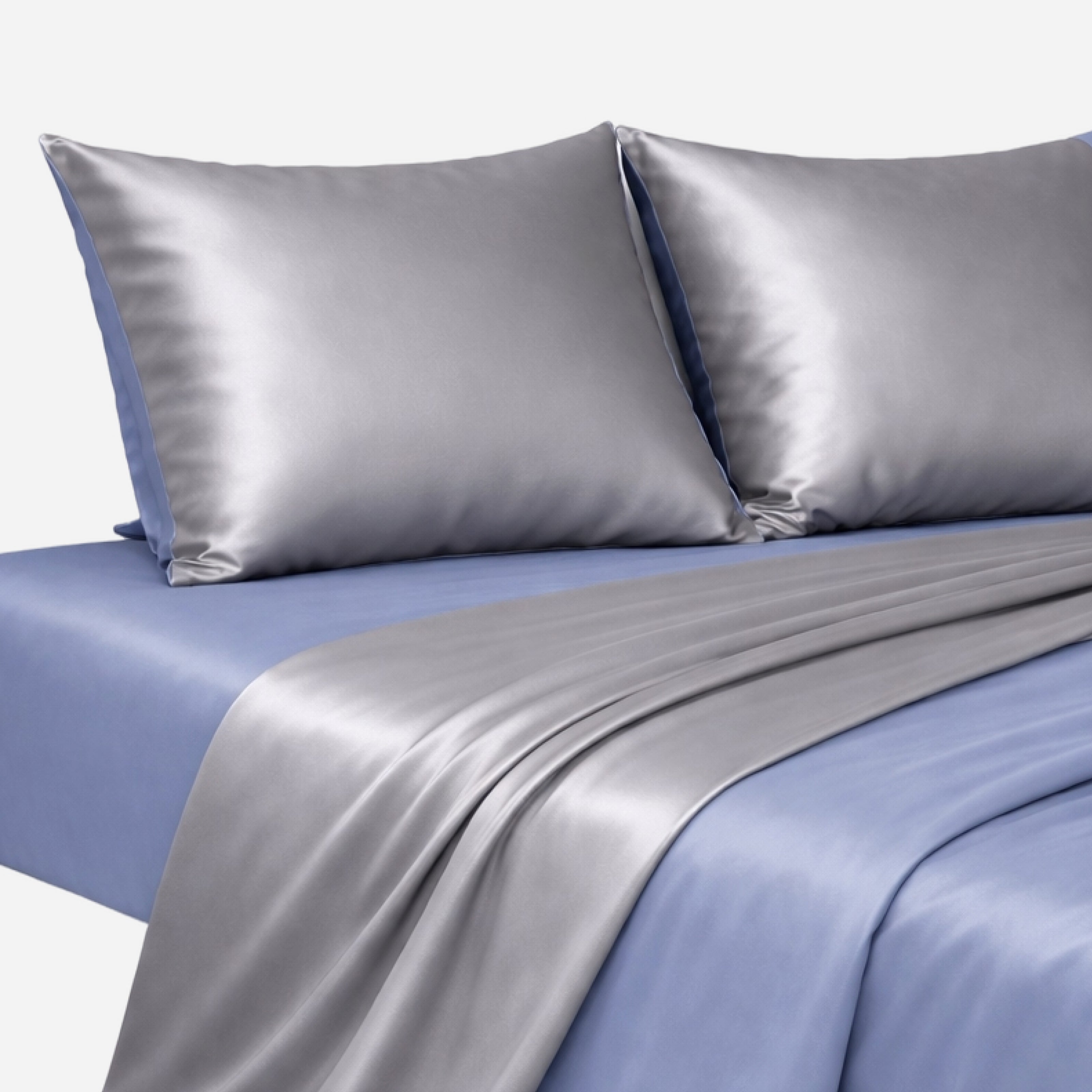 Комплект постільної білизни Шовк-Сатин - Сірий