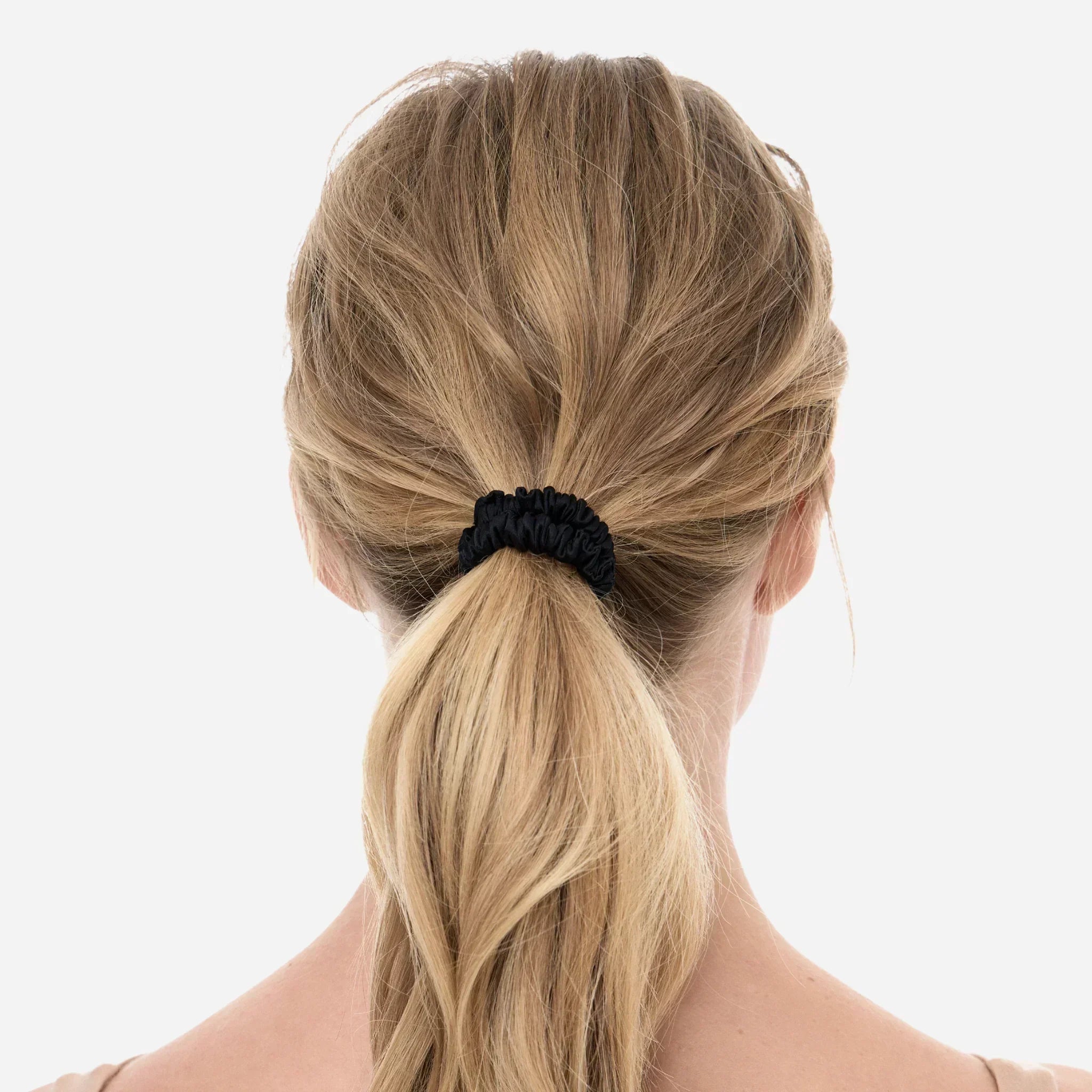 Silk Scrunchie S - Black