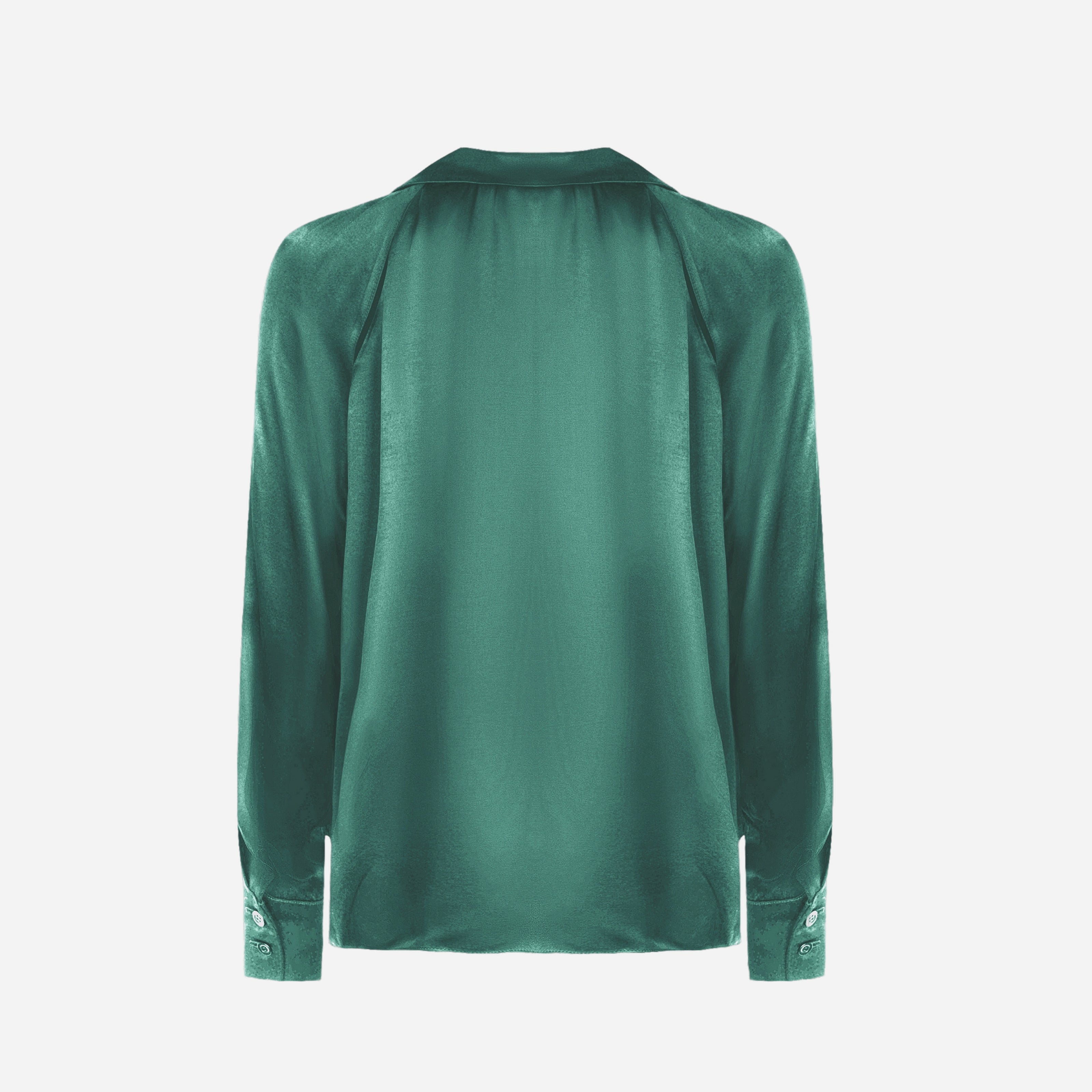 Shirt with cut-out details BASE 1.0 - EVERGREEN