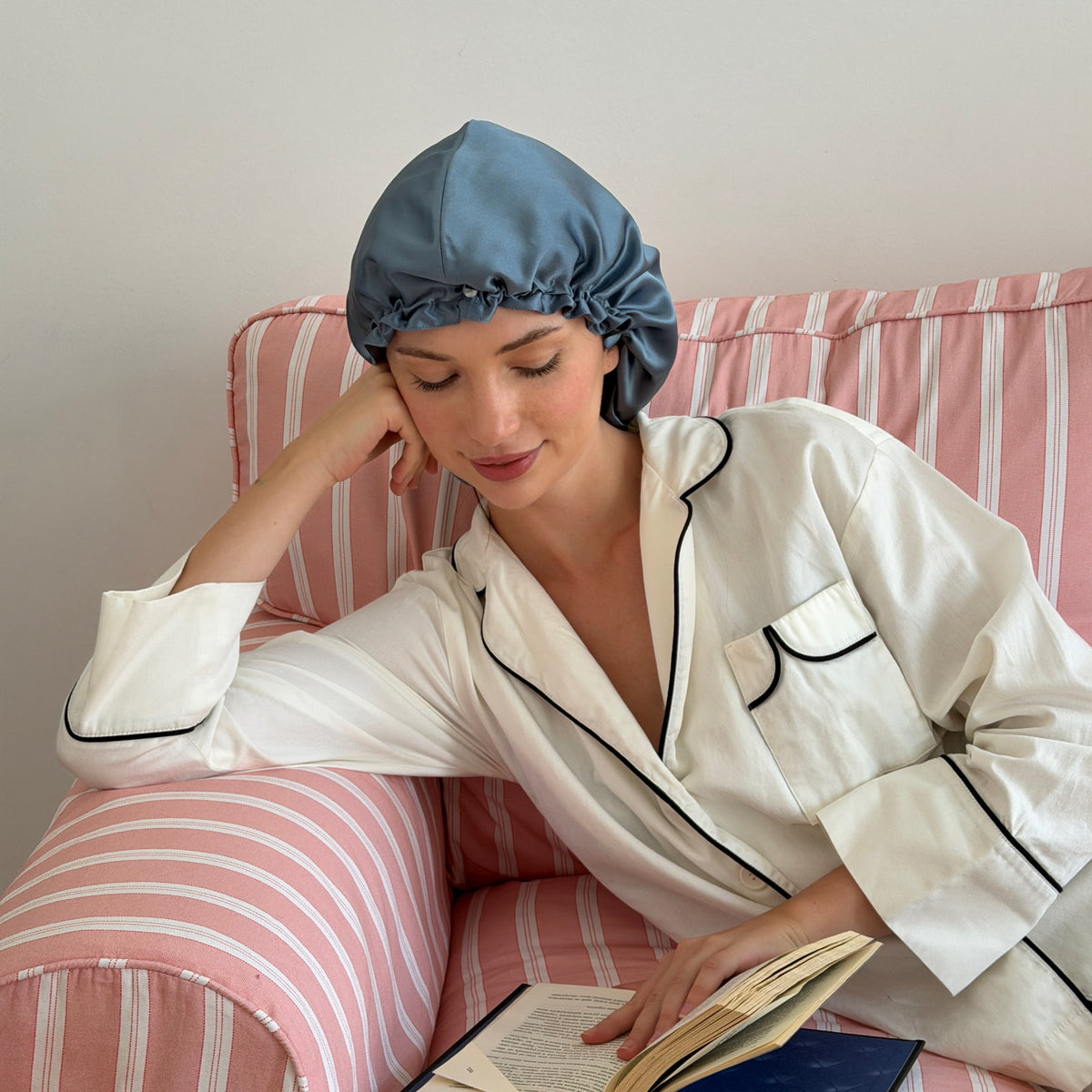 Silk Bonnet-Turban 2-in-1 - Night Sky