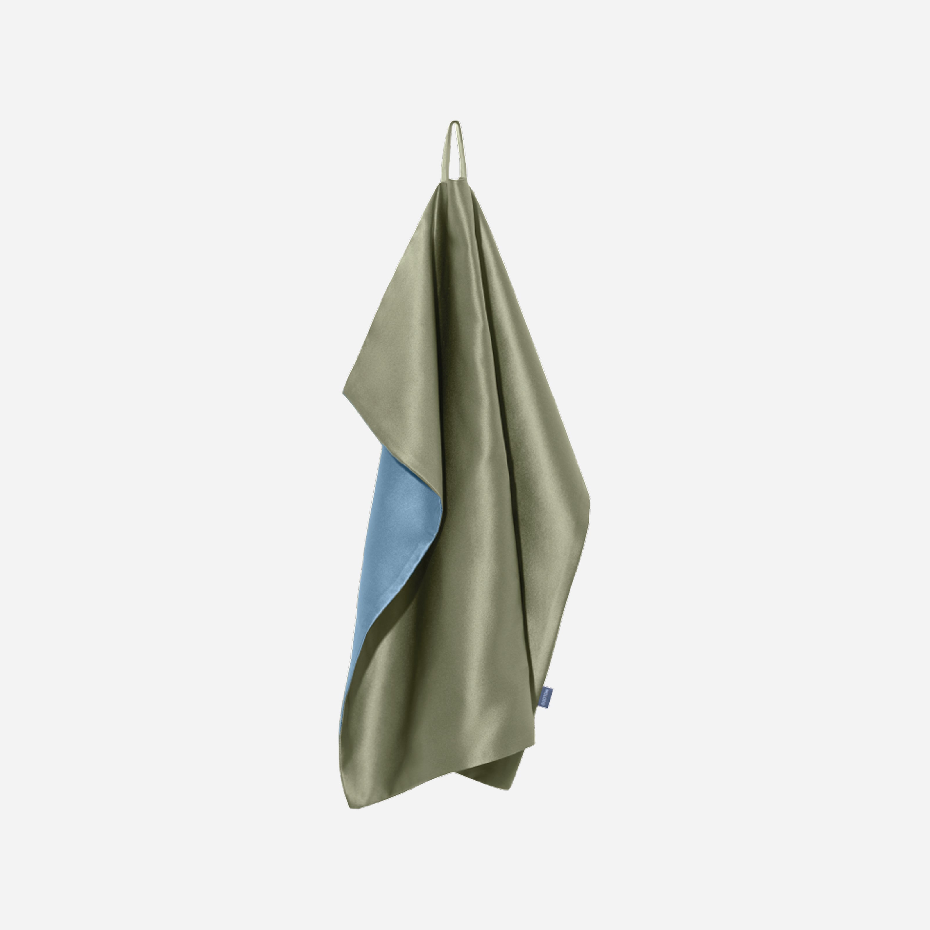 Silk Face Towel with Microfiber - Forest Moss