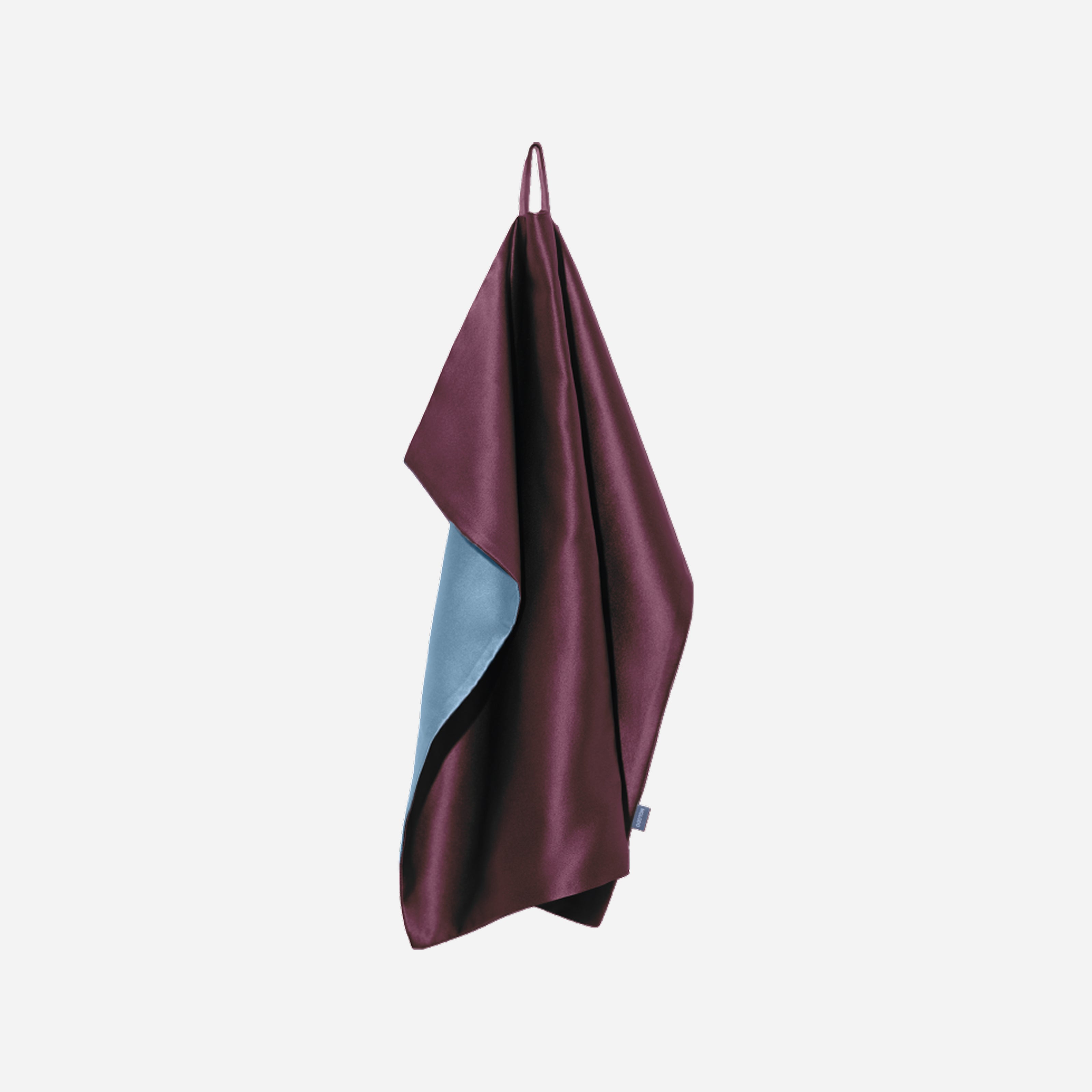 Silk Face Towel with Microfiber - Plum