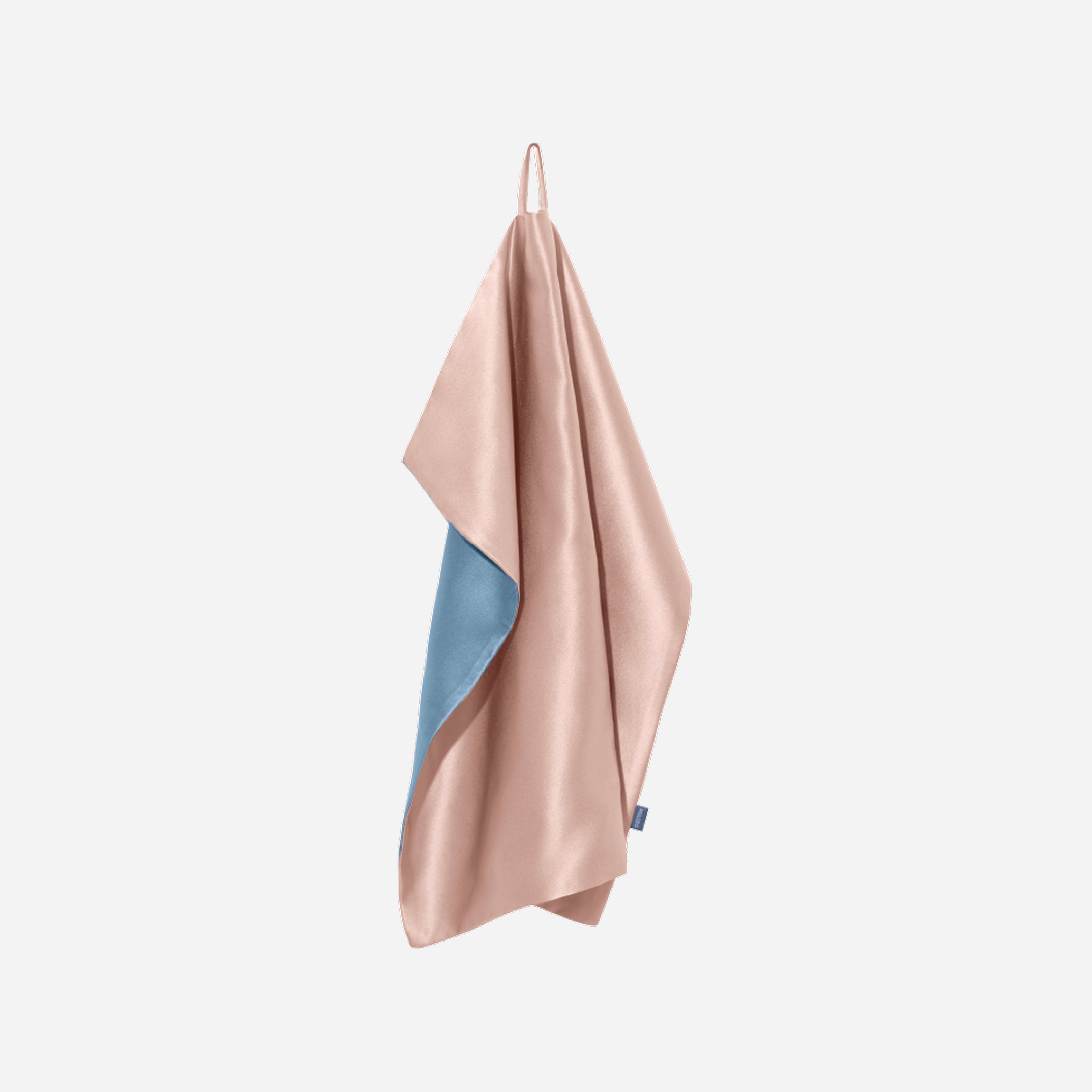 Silk Face Towel with Microfiber - Powder Pink