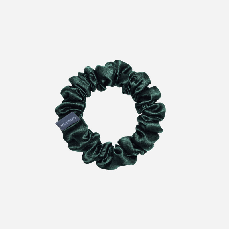 Silk Scrunchie M - EVERGREEN