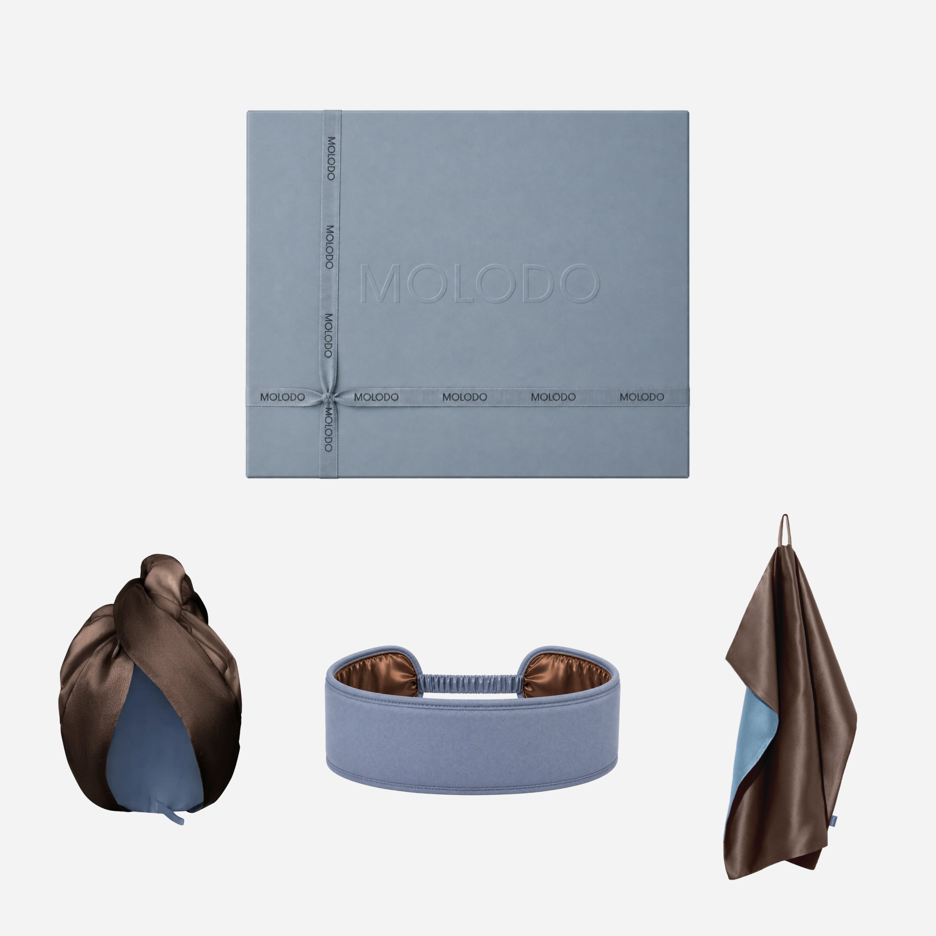 Silk Set "Morning Ritual" - Brown