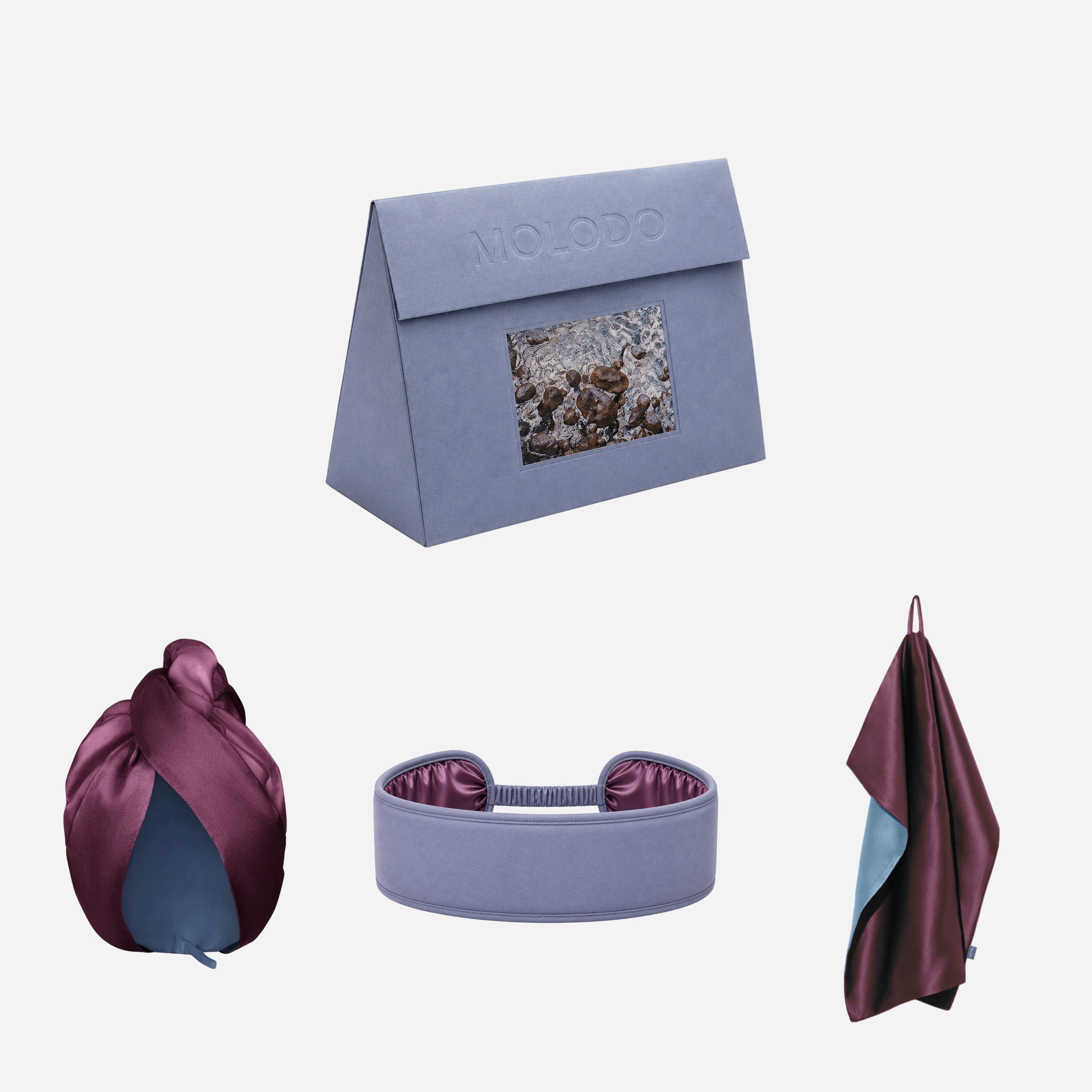 Silk Set "Morning Ritual" - Plum