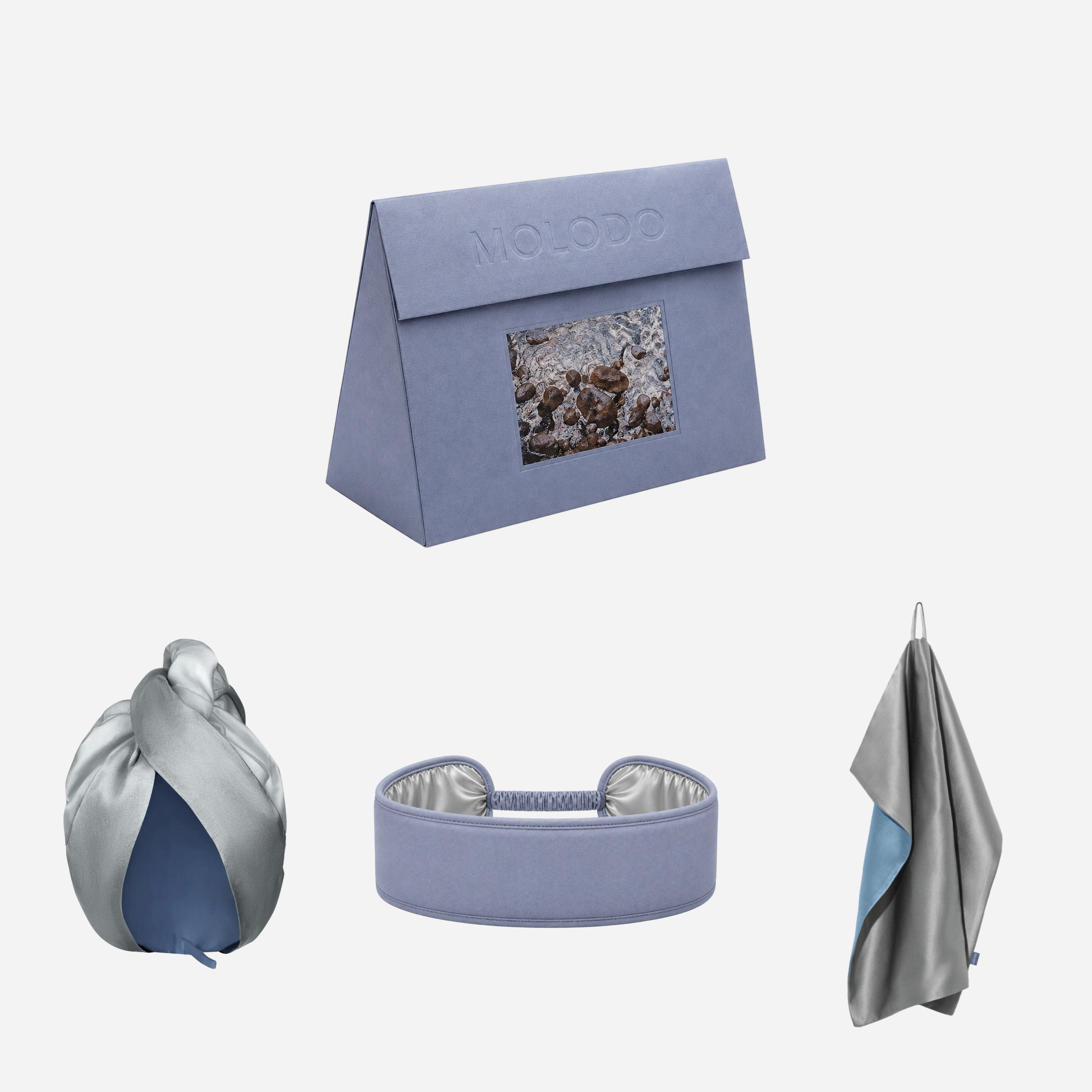 Silk Set "Morning Ritual" - Stone Grey