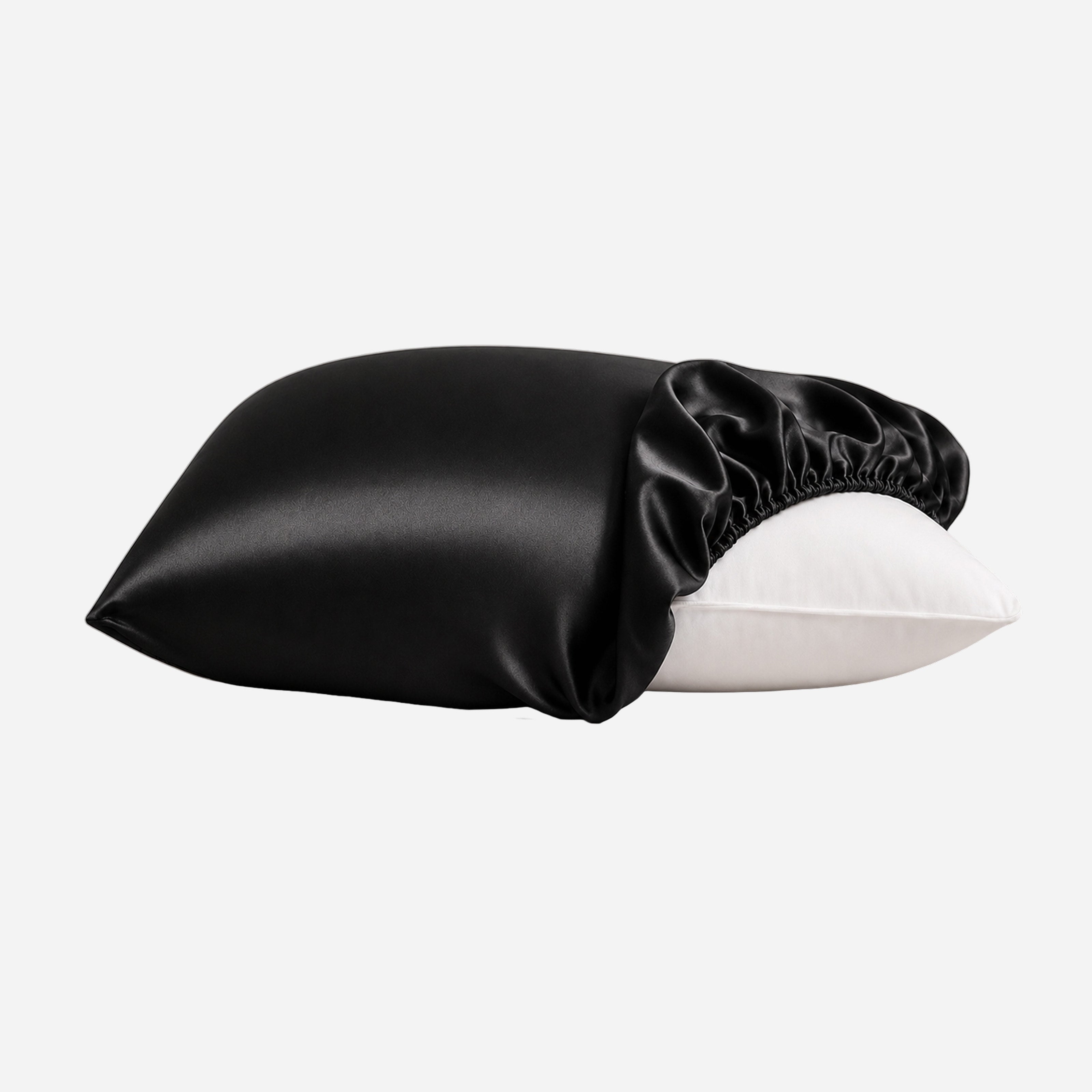 Travel Pillowcase with Elastic Band - Black