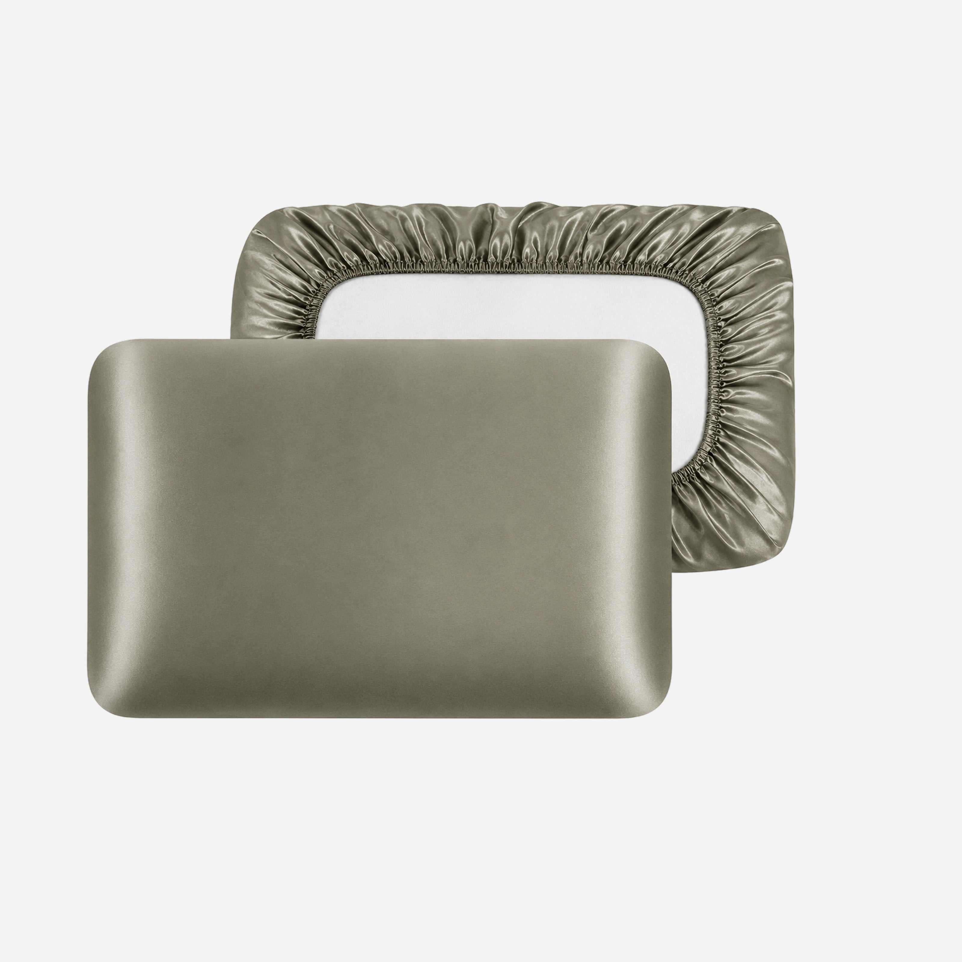 Travel Pillowcase with Elastic Band - Forest Moss