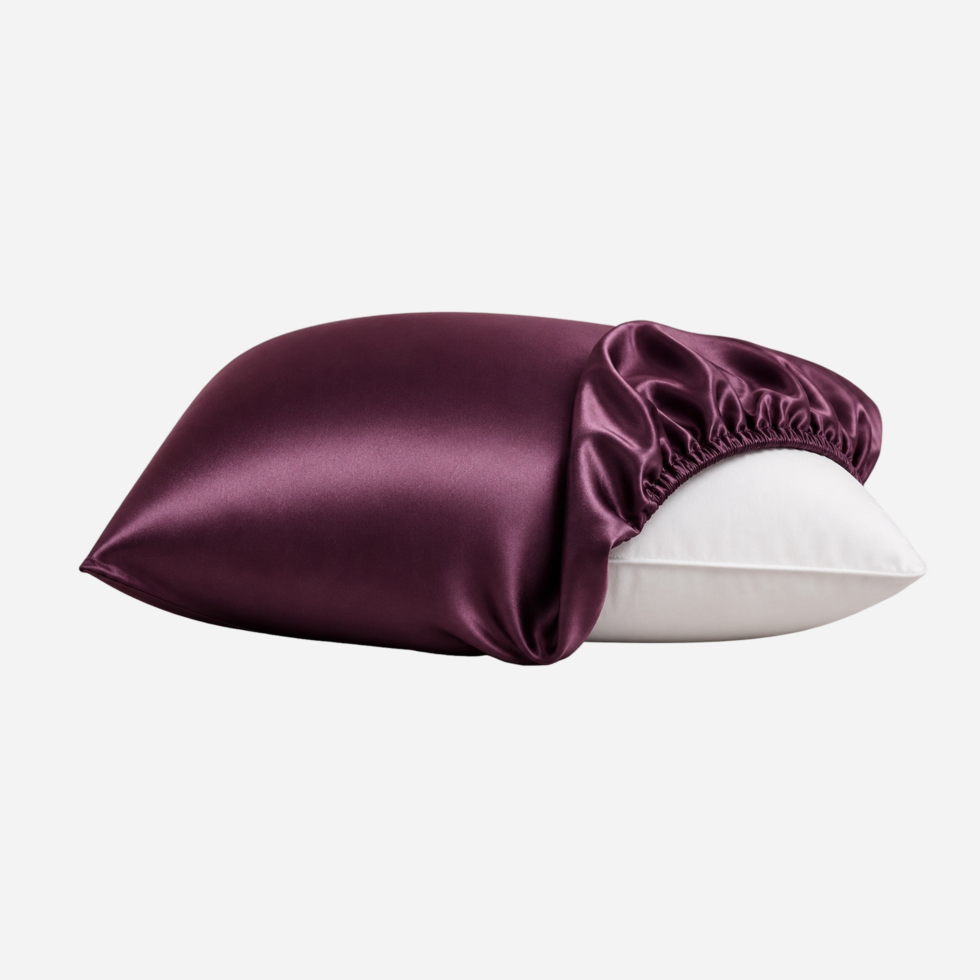 Travel Pillowcase with Elastic Band - Plum