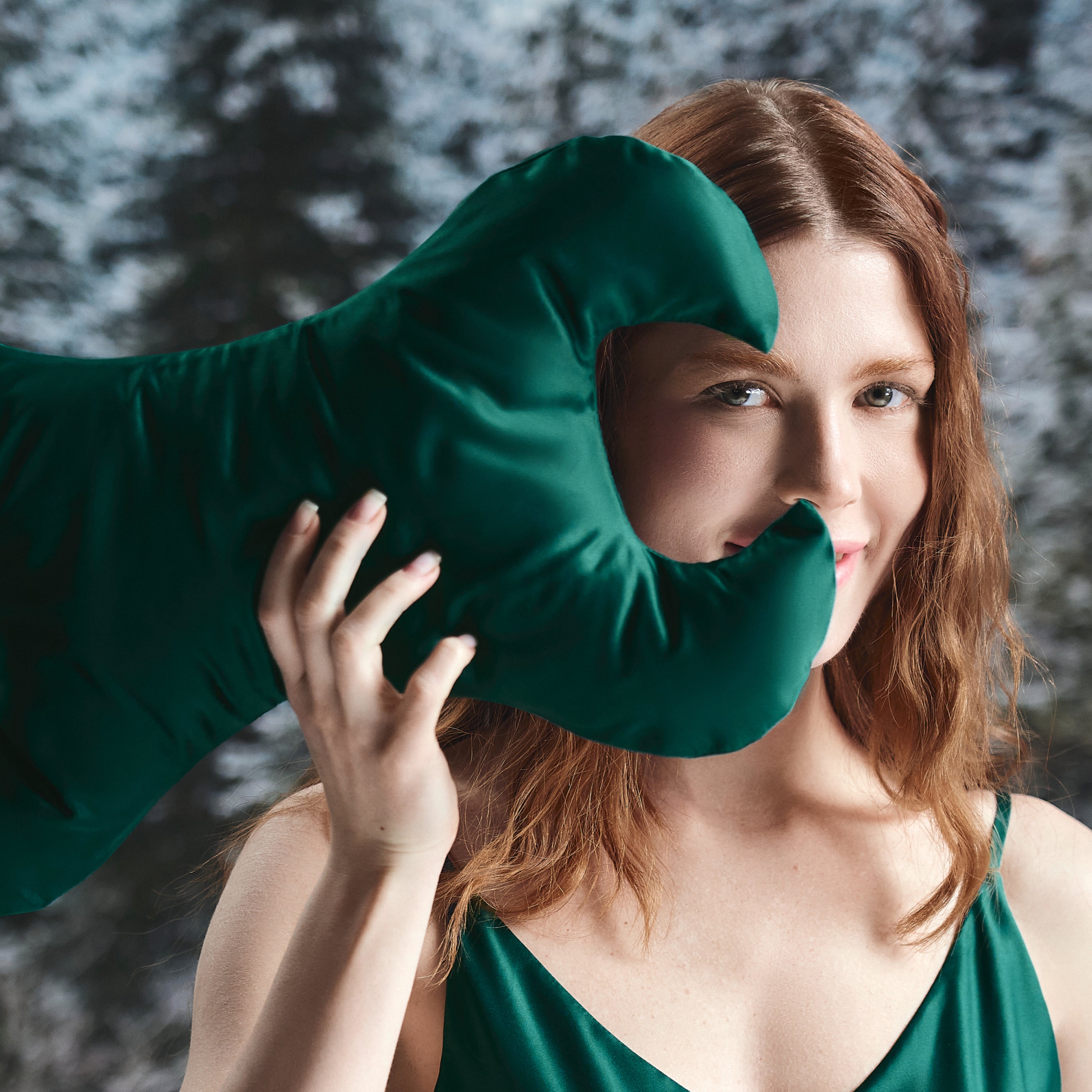 Key anti-aging pillow against wrinkles around the eyes - EVERGREEN