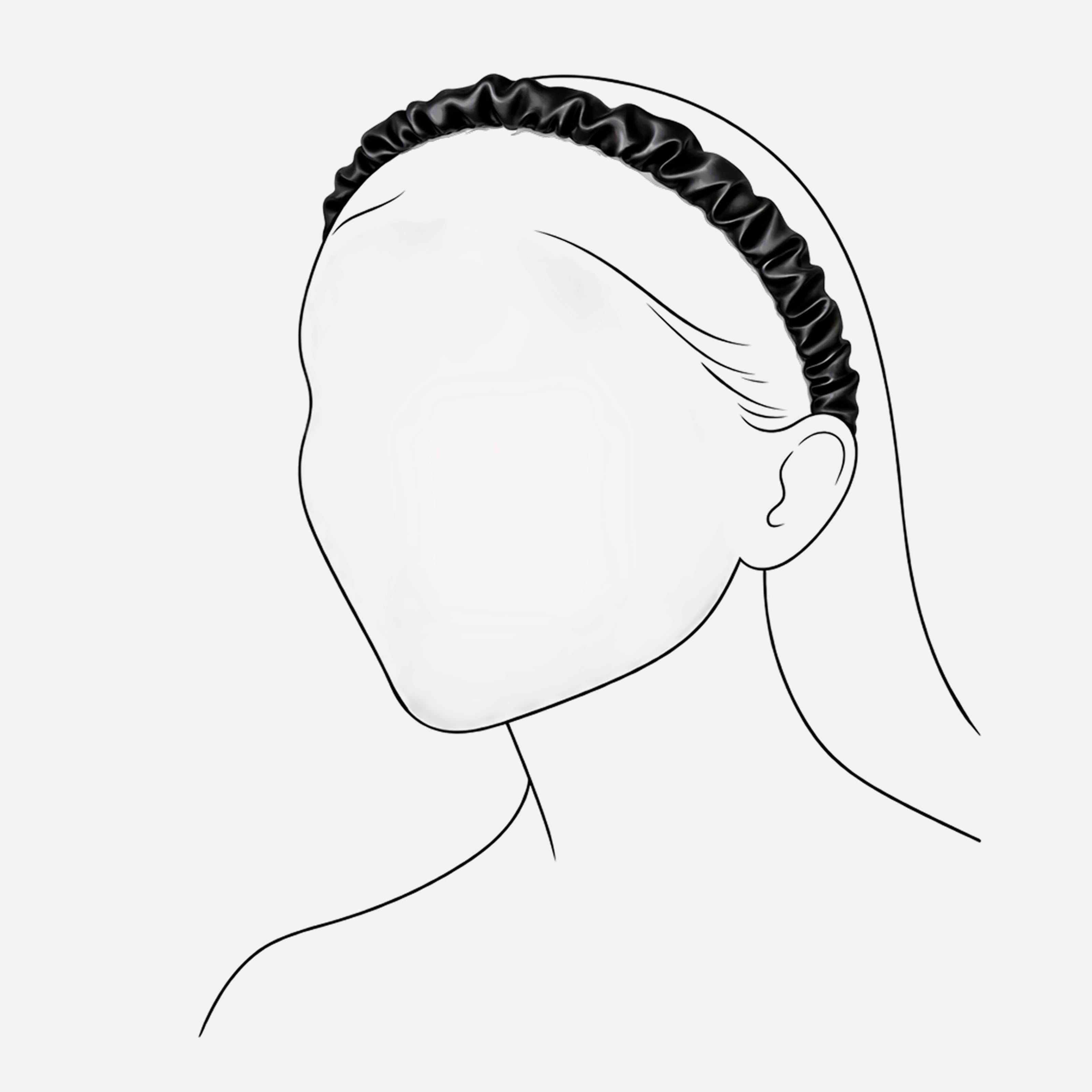 MOLODO Silk Hairband - Black