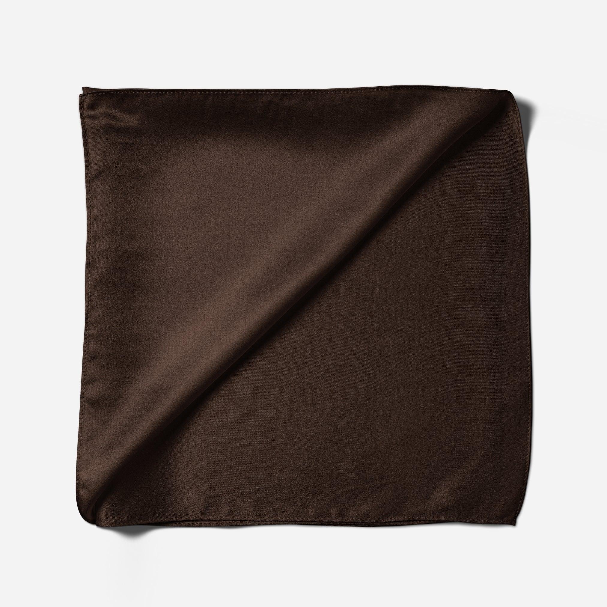 Pure Silk Scarf - Brown