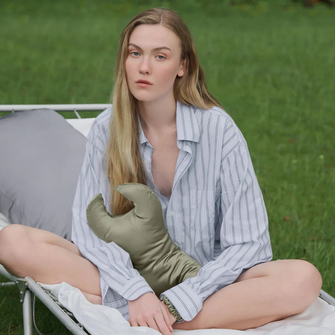 Key anti-aging pillow against wrinkles around the eyes - Forest Moss