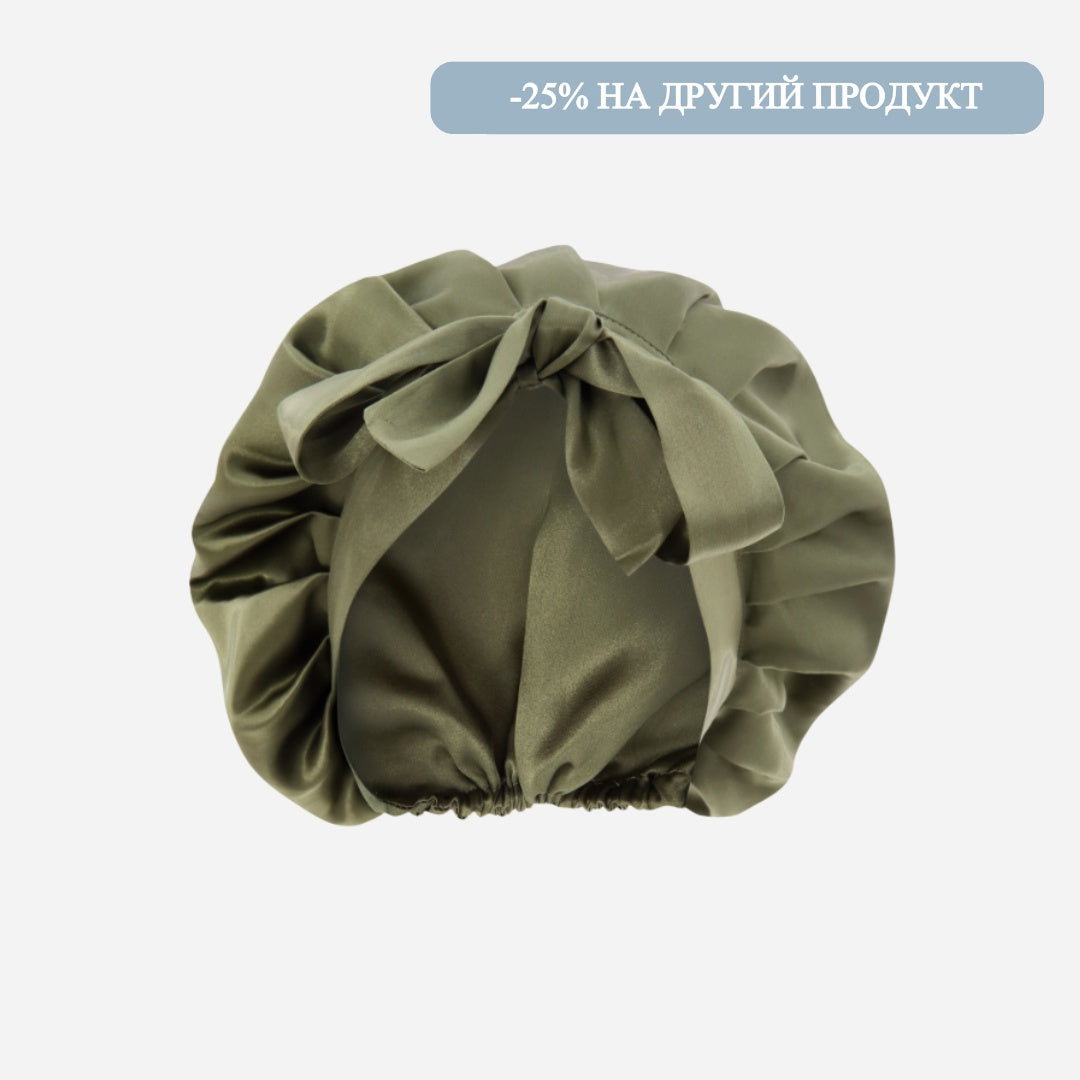 Silk Night Cap - Forest Moss