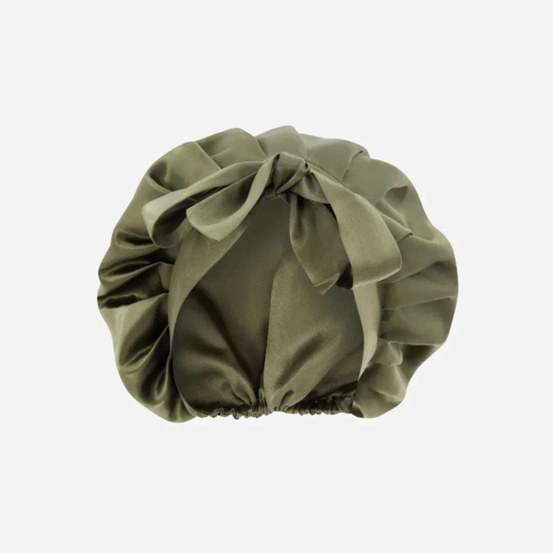 Silk Night Cap - Forest Moss