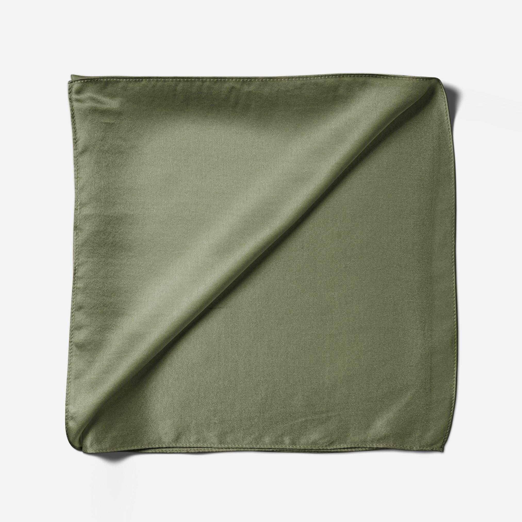 Pure Silk Scarf - Forest Moss