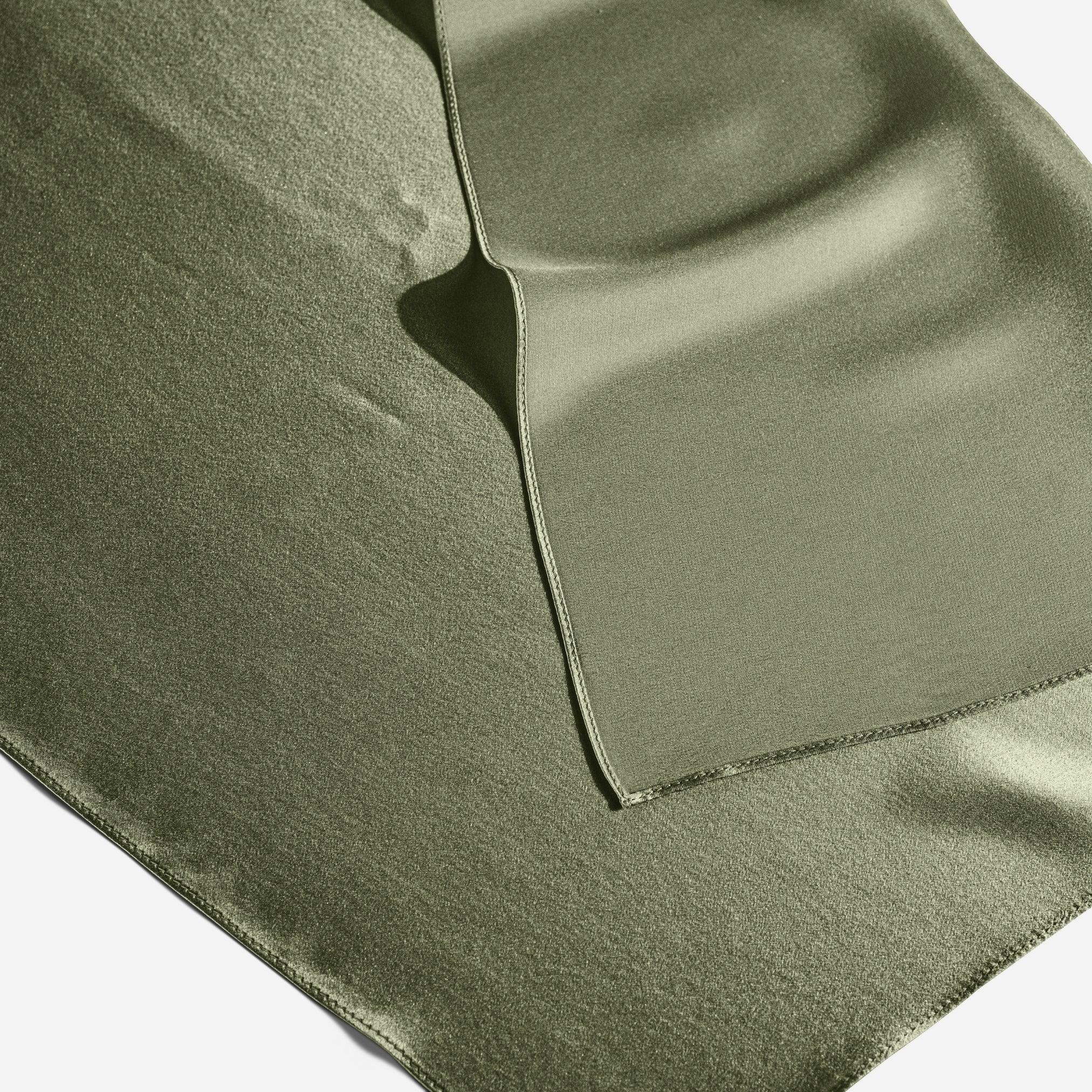 Pure Silk Scarf - Forest Moss