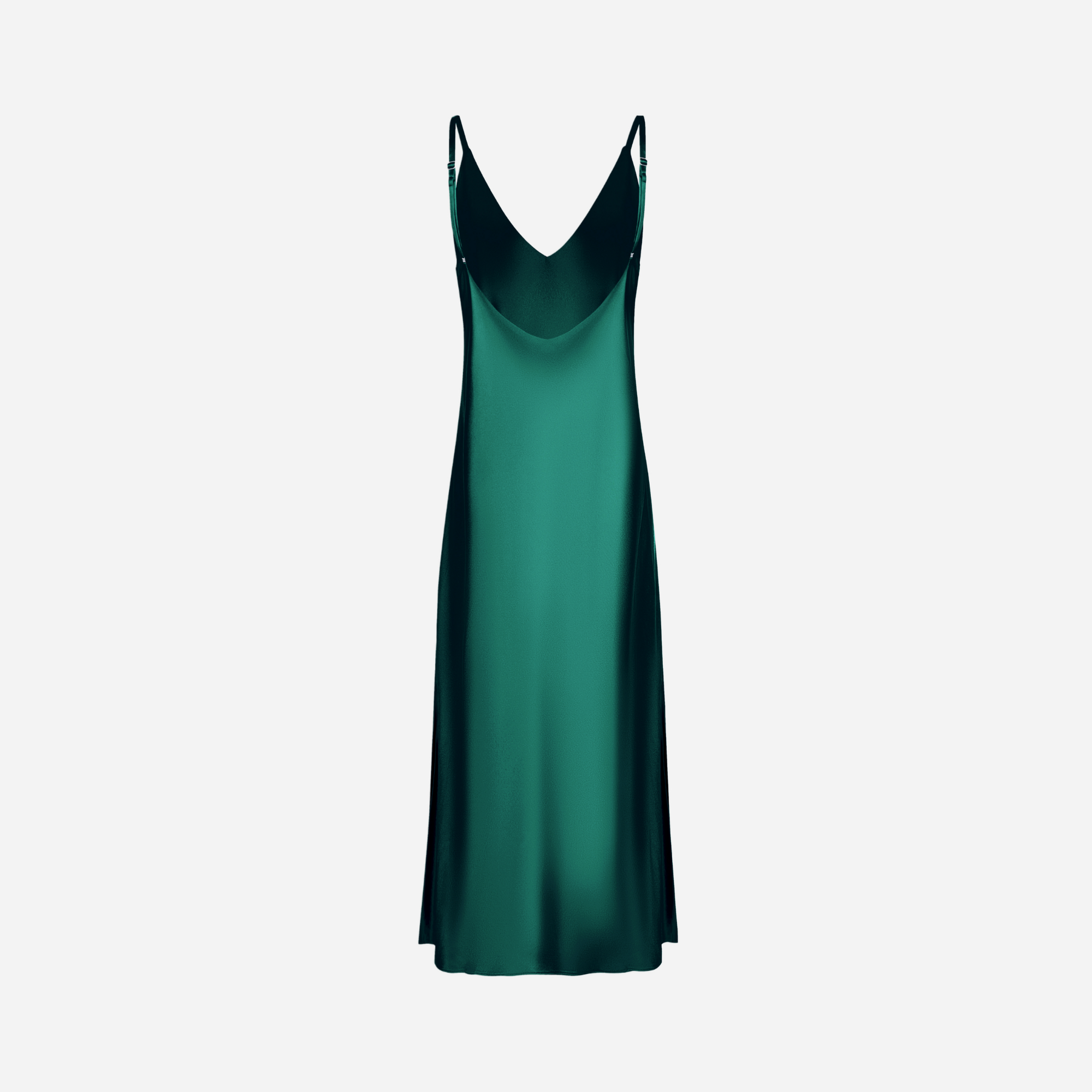 Slip Dress Samantha MAXI - EVERGREEN