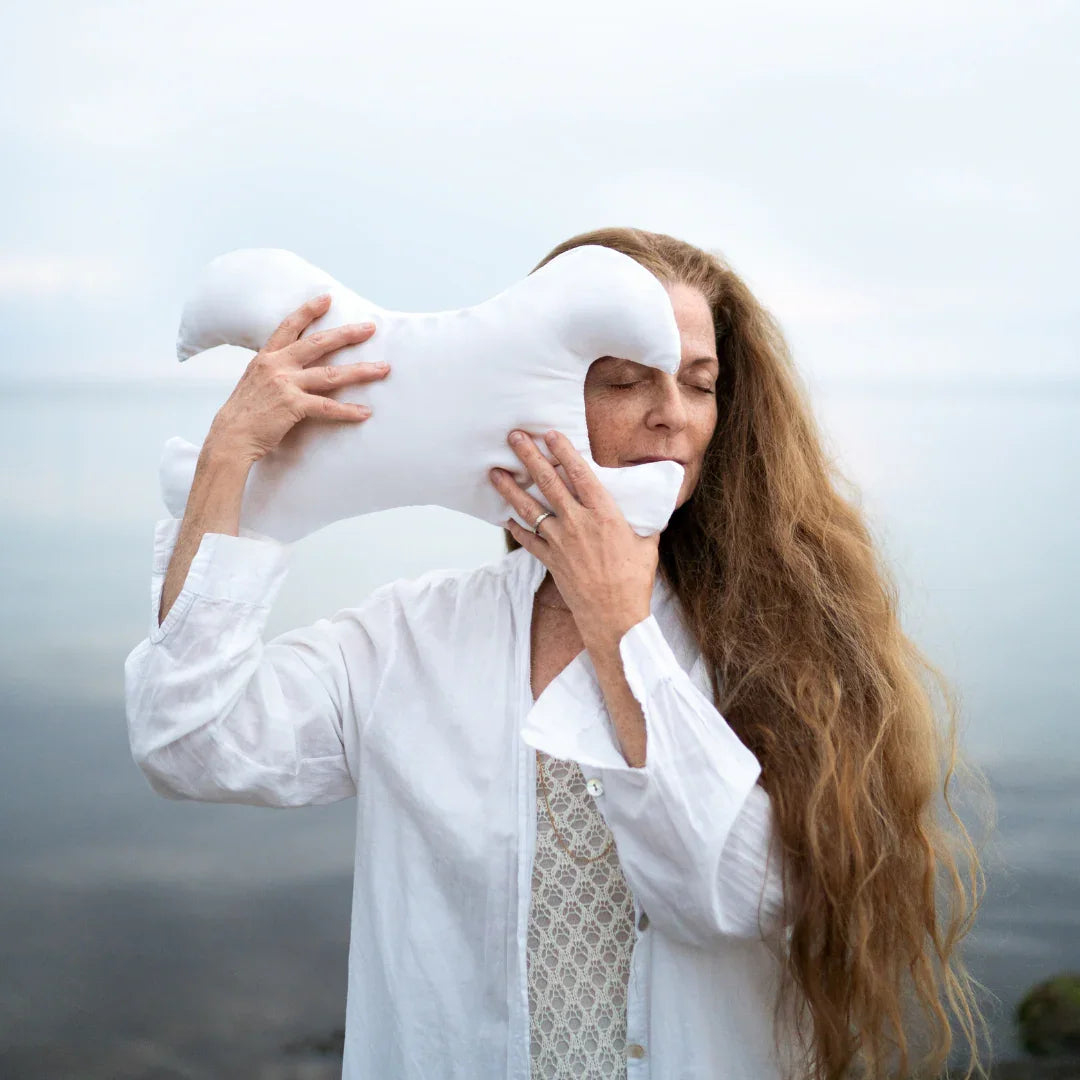 Key anti-aging pillow against wrinkles around the eyes - Off White