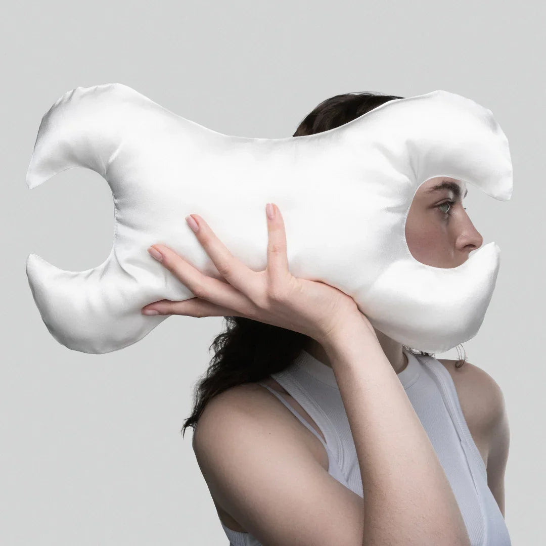 Key anti-aging pillow against wrinkles around the eyes - Off White