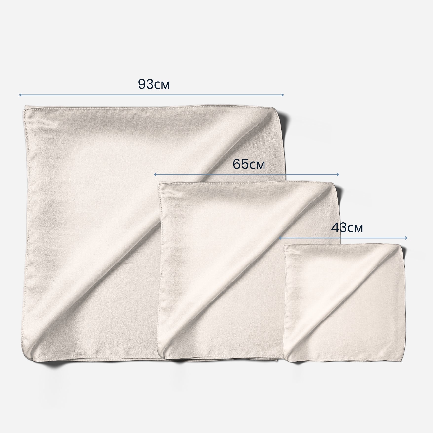 Pure Silk Scarf - Off White