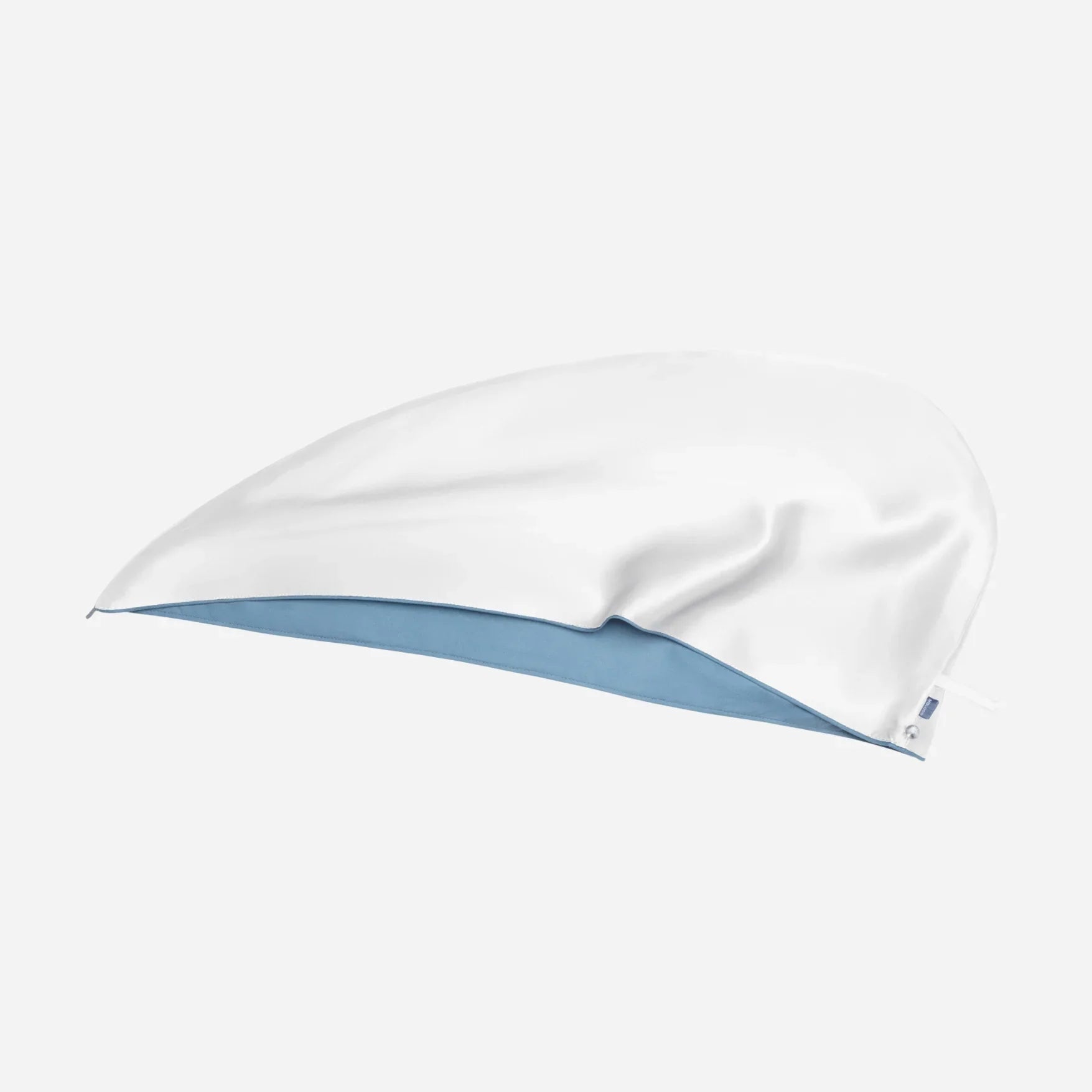 Silk Hair Turban for Wet Hair – Fast Drying Mulberry Silk & Microfiber Head Towel - Off White