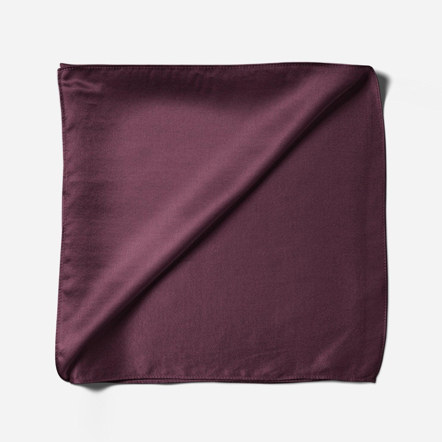 Pure Silk Scarf - Plum