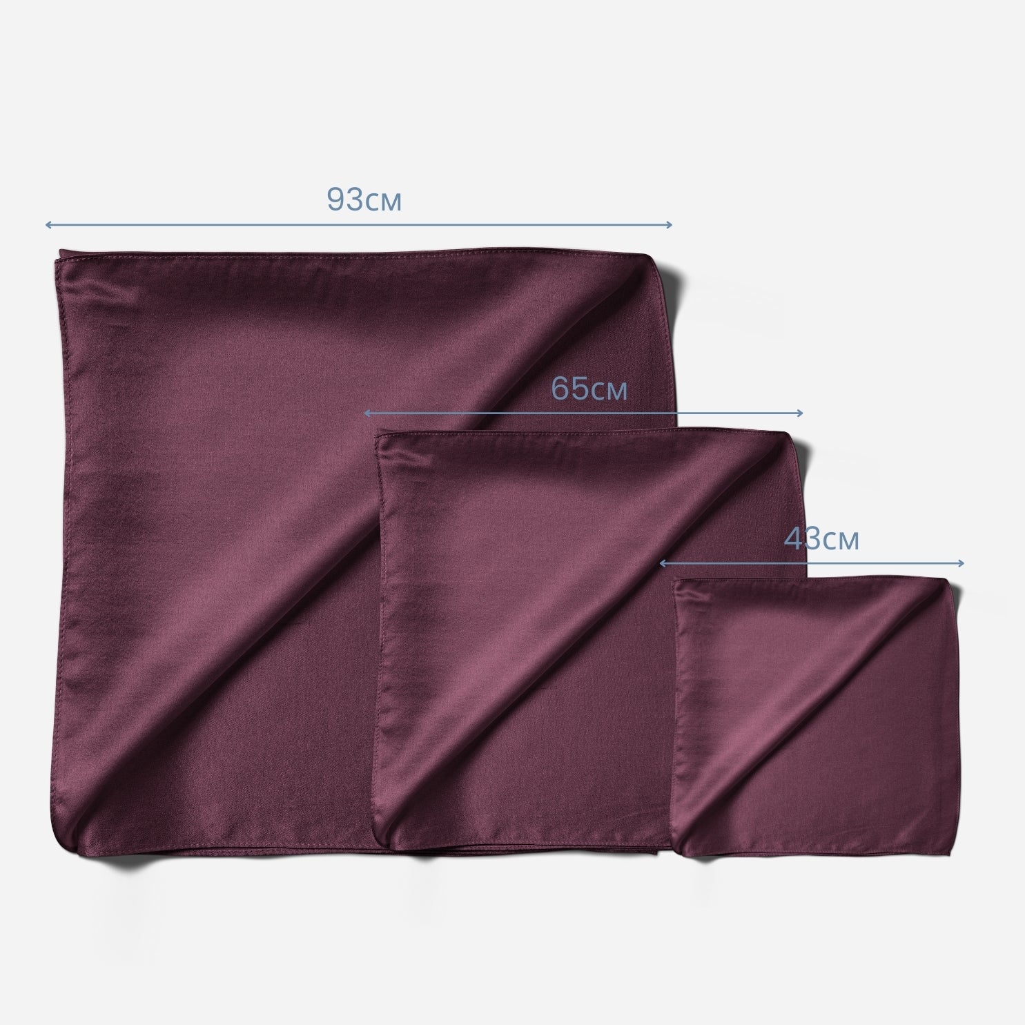 Pure Silk Scarf - Plum