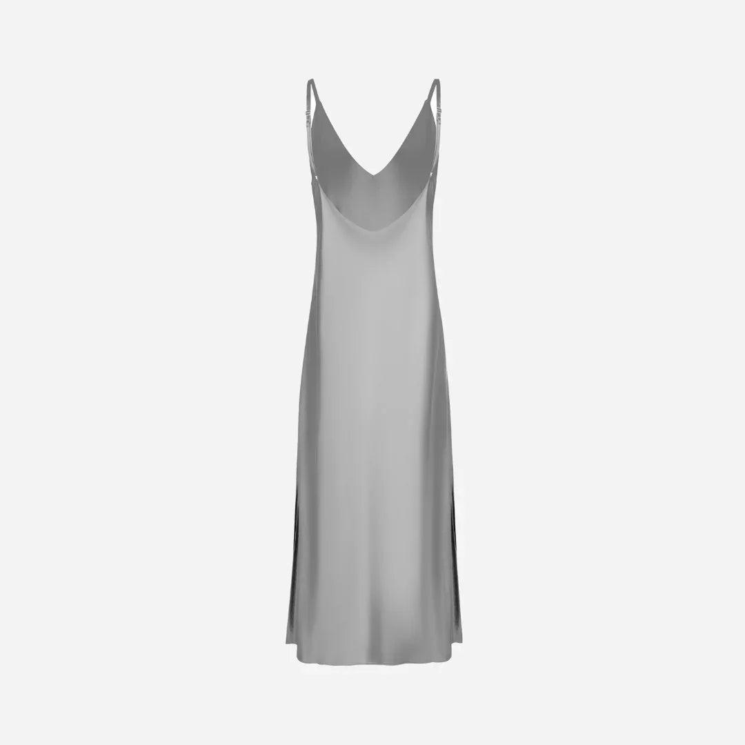 Slip Dress Samantha MAXI - Stone Grey