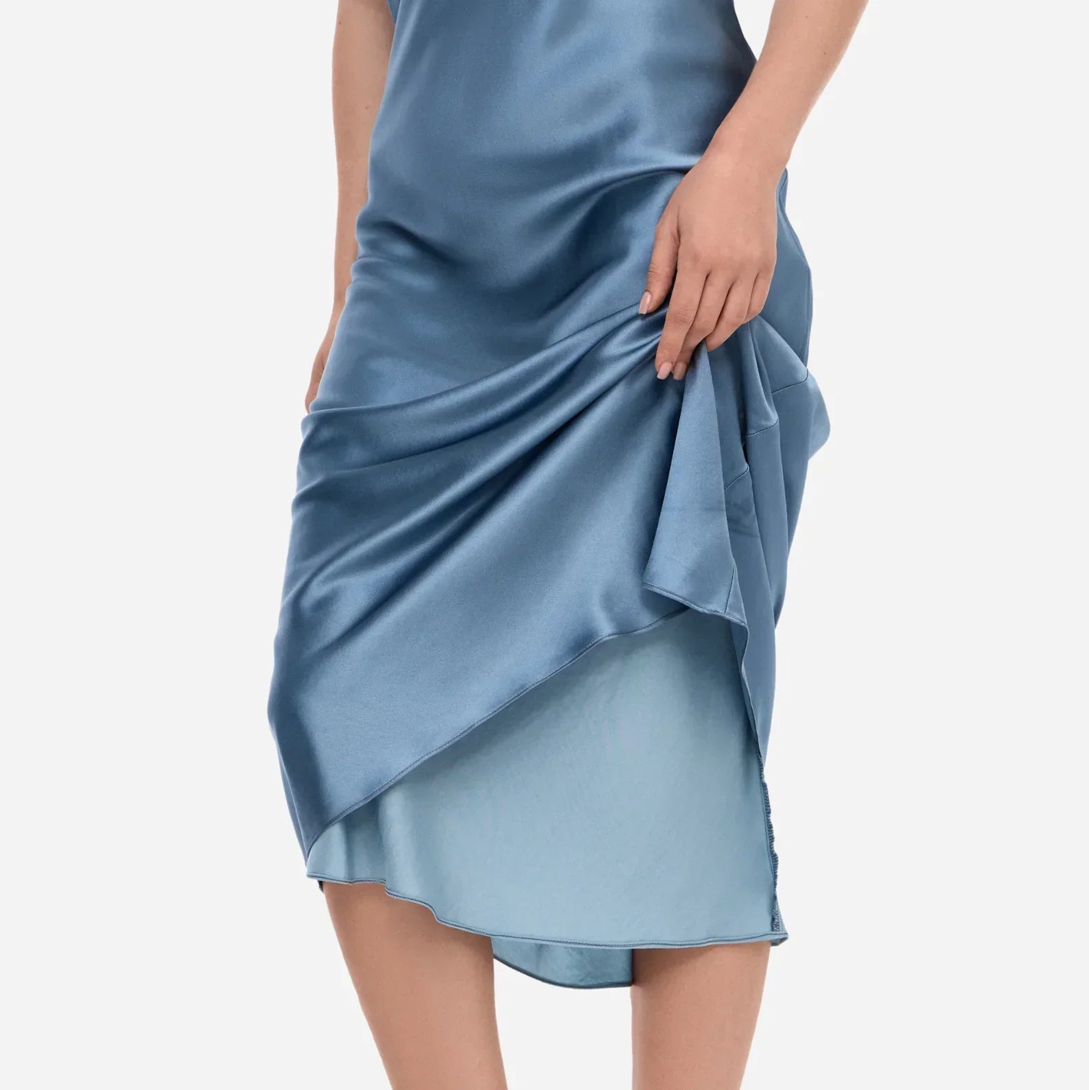 Slip Dress Samantha MAXI - Stone Grey