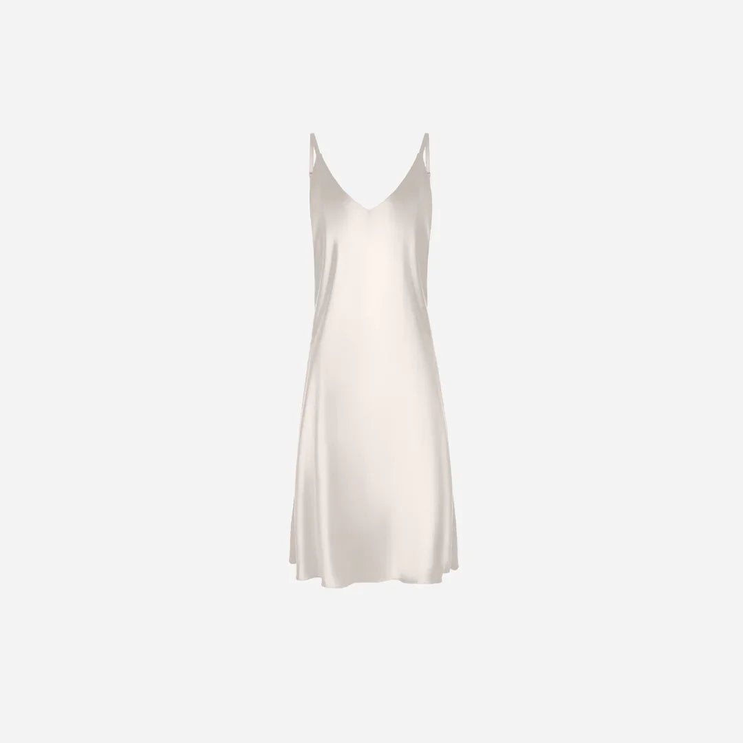 Slip Dress Samantha MIDI - Off White