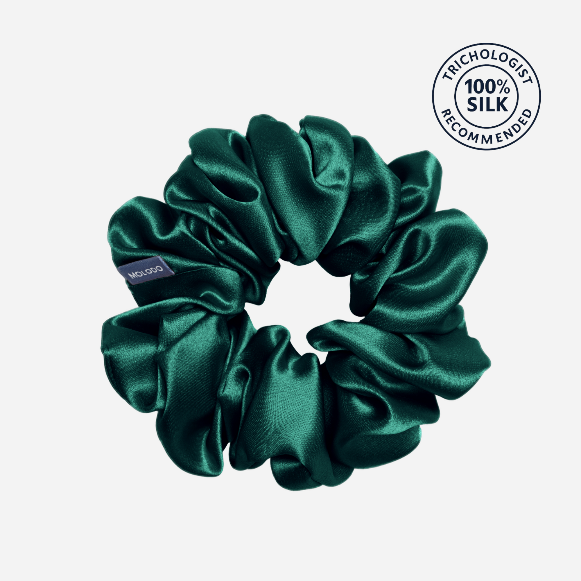 Silk Scrunchie L - EVERGREEN