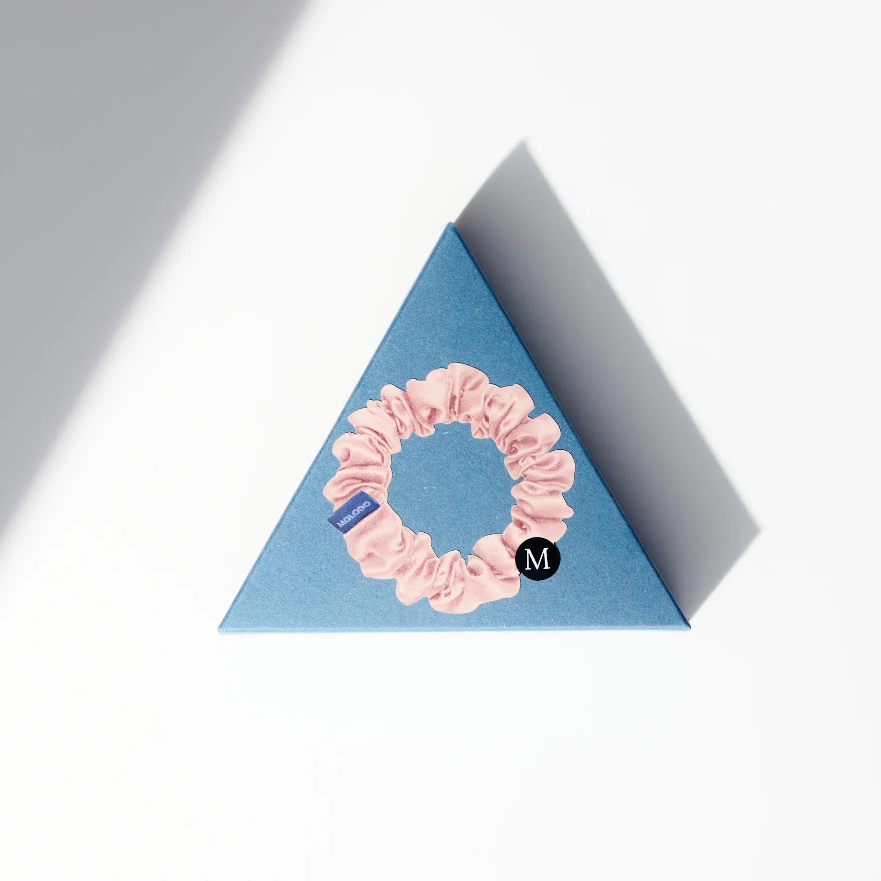 Silk Scrunchie M - Powder Pink