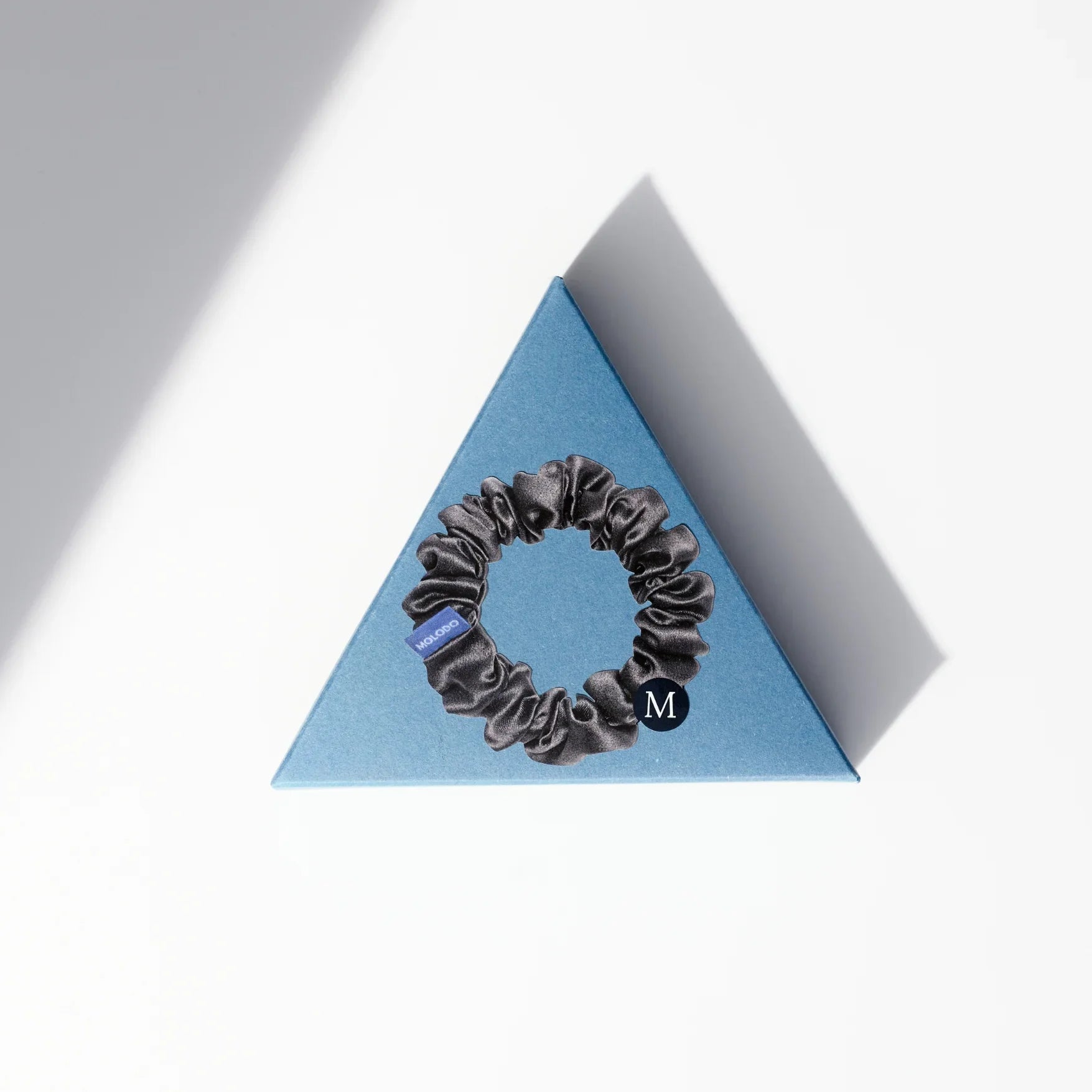 Silk Scrunchie M - Stone Grey