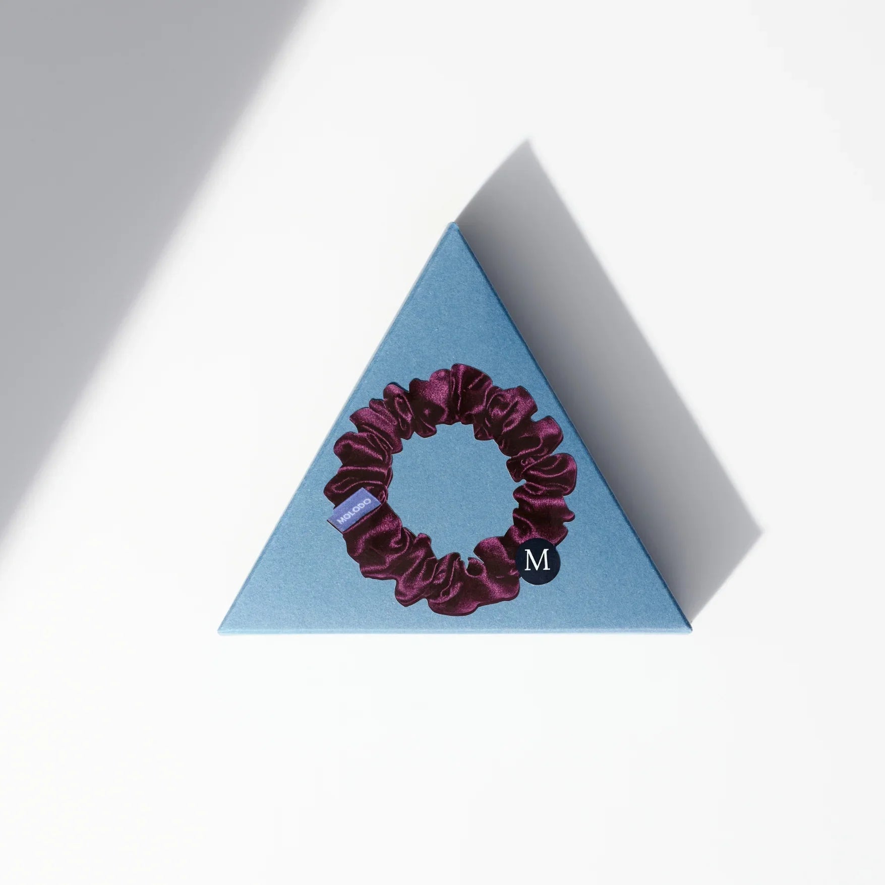 Silk Scrunchie M - Plum