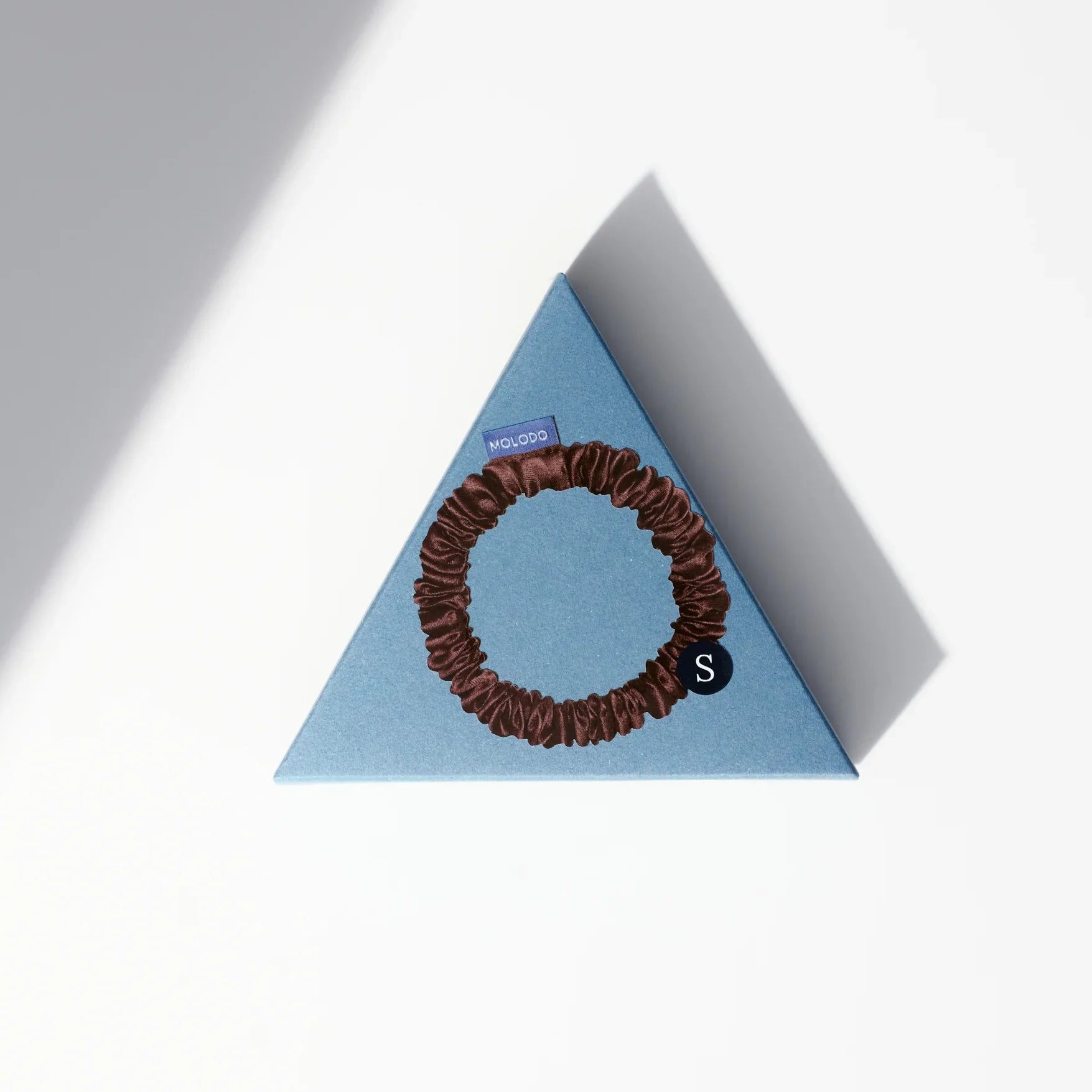 Silk Scrunchie S - Brown