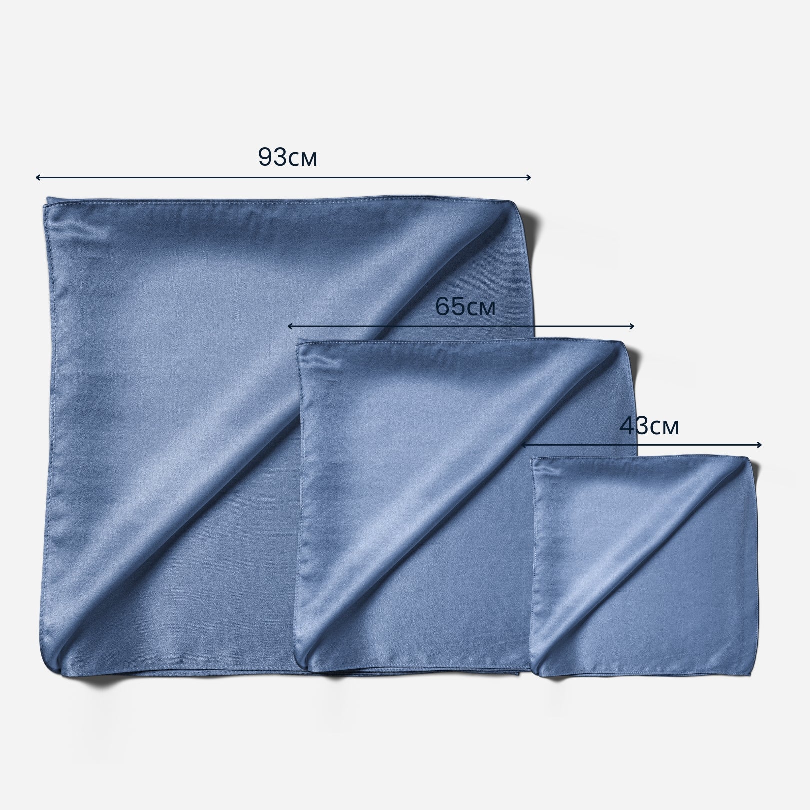 Pure Silk Scarf - MOLODO Blue