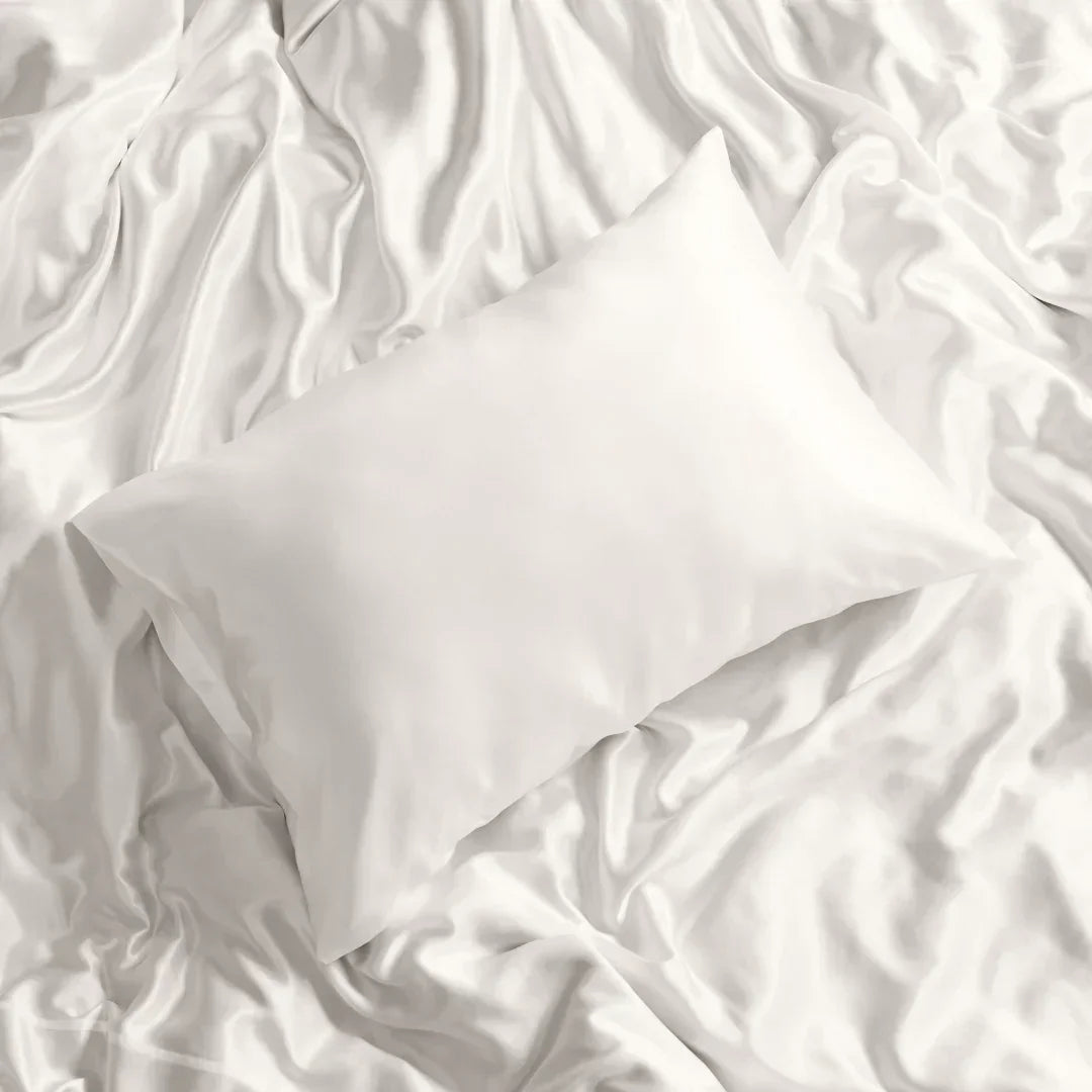Silk Bed Fitted Sheets - Off White