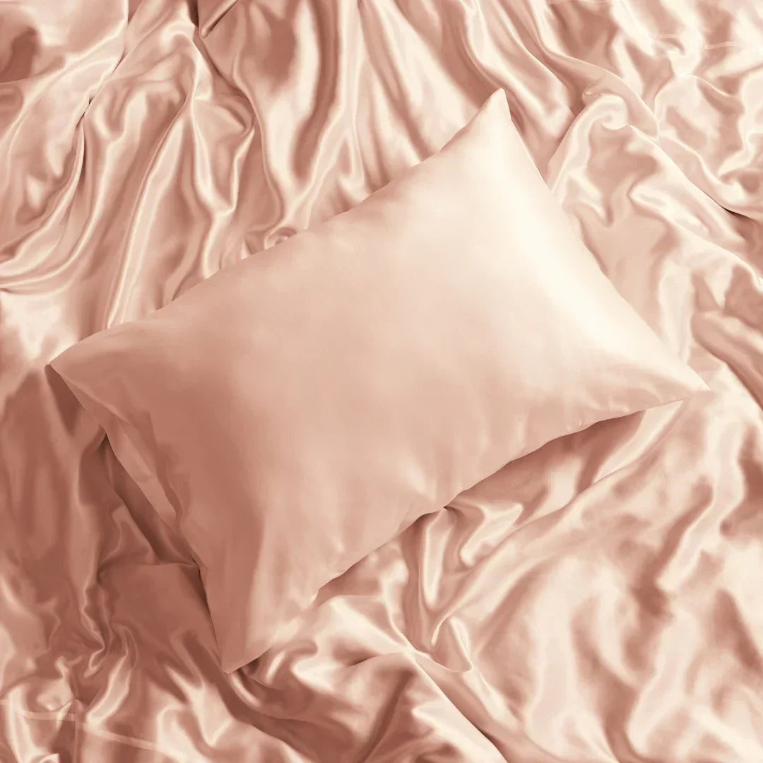 Pure Silk Bedding Set - Powder Pink